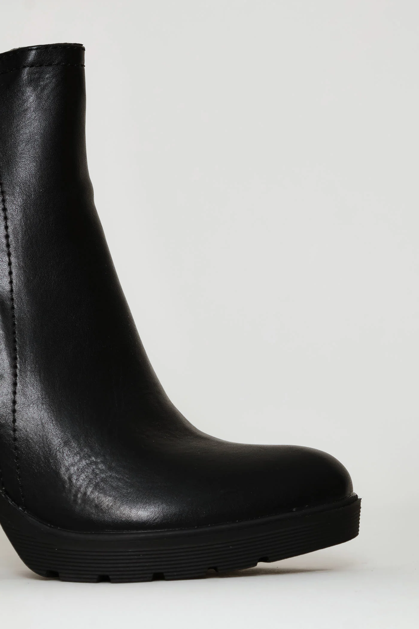 High Heel Ankle Boot - Black - Image 3