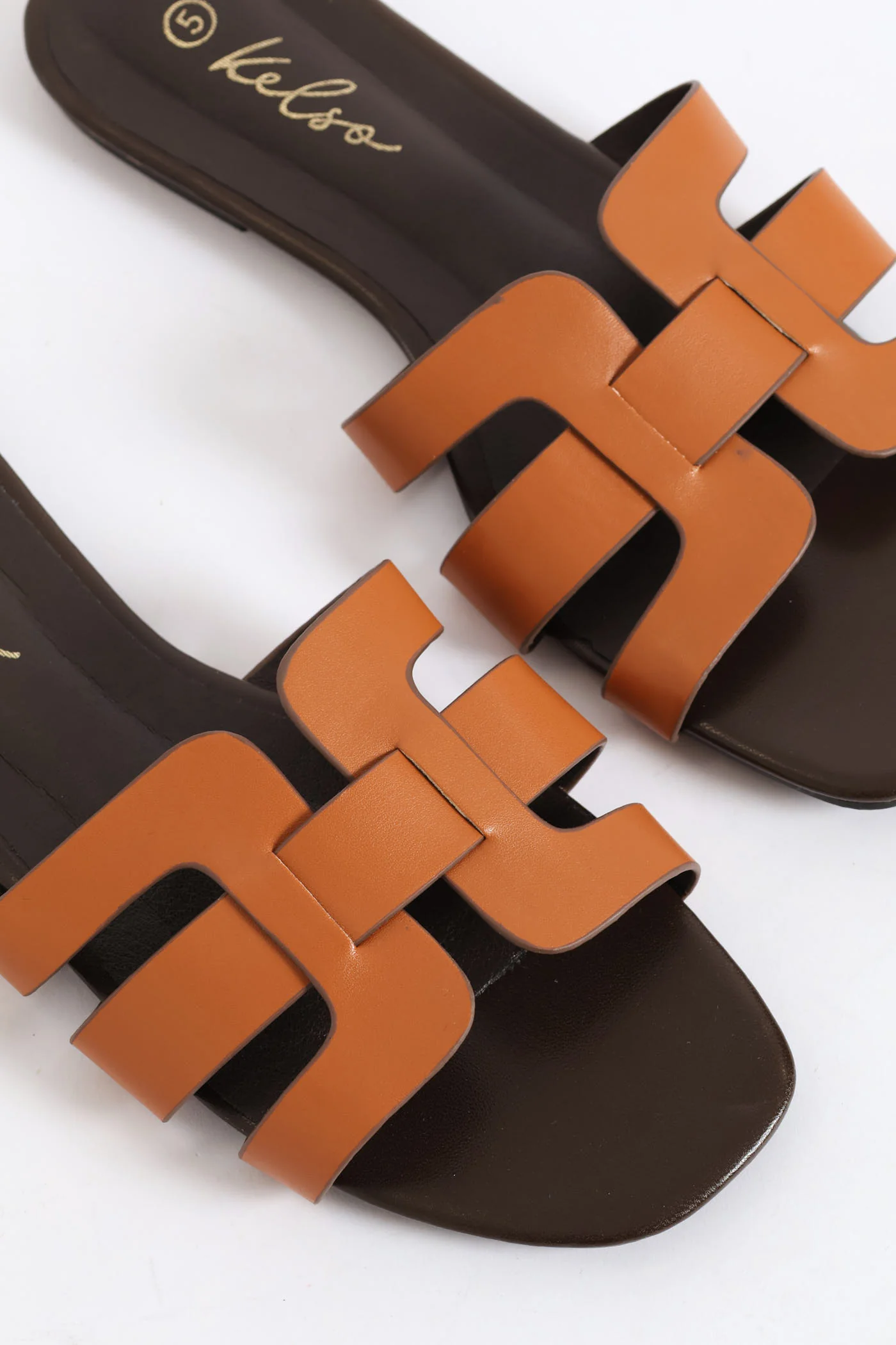 Interlinked Mule With Edgestain Sandal - Tan - Image 2