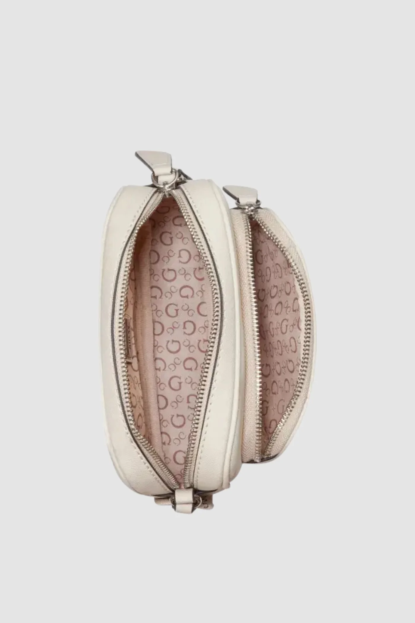 Joella Mini Double Zip Crossbody Bag - Stone - Image 2