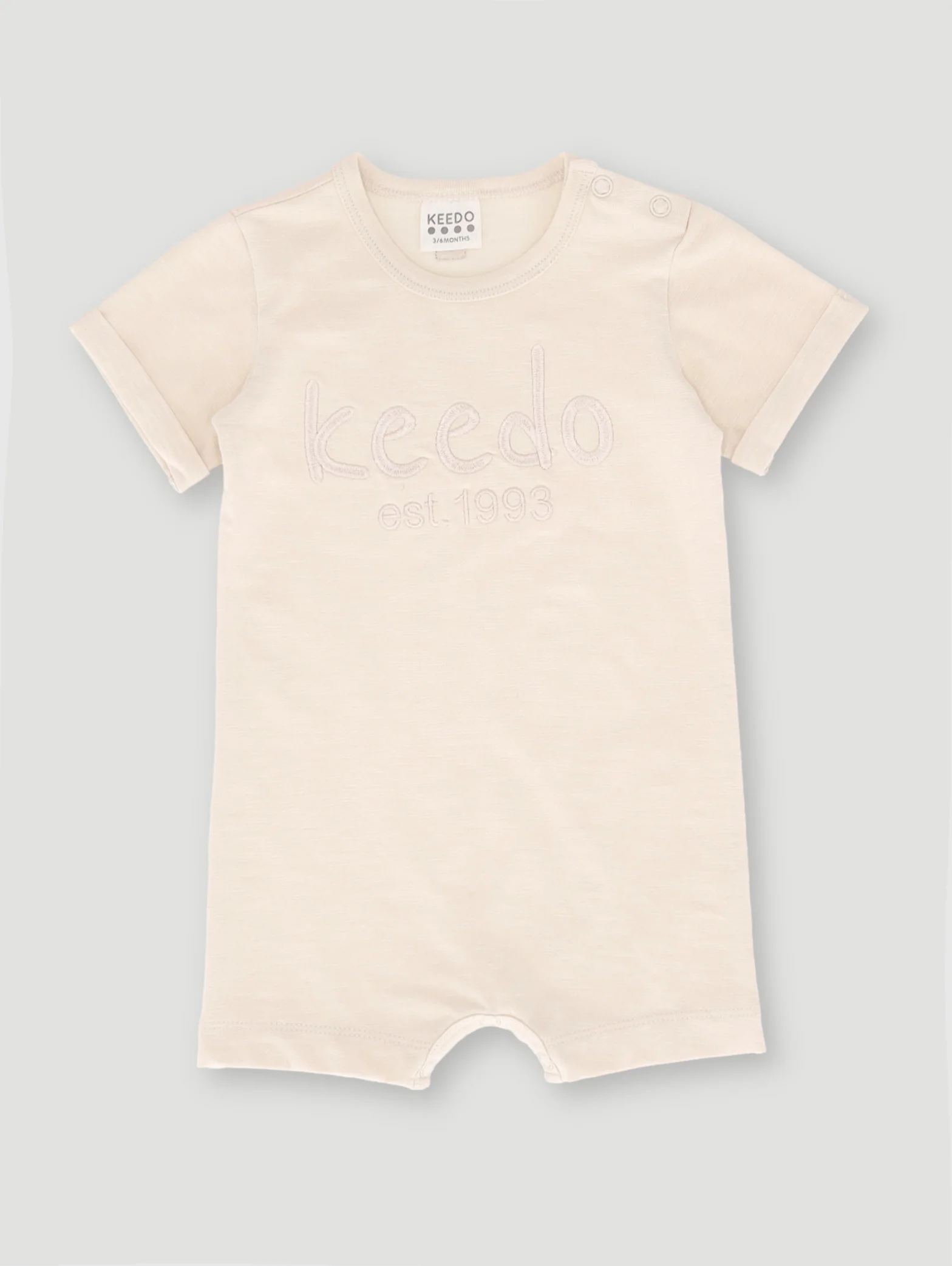 Keedo Baby Girls Core Romper - Stone