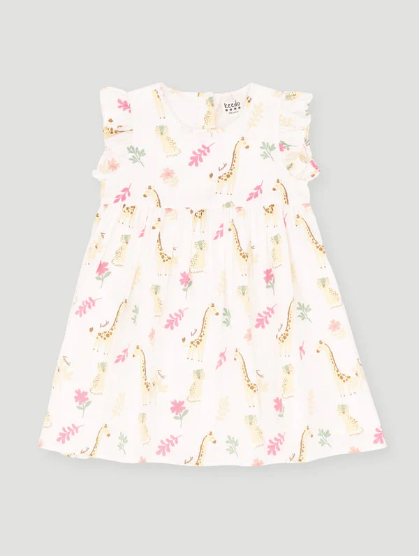Keedo Girls Safari Dress - Multi