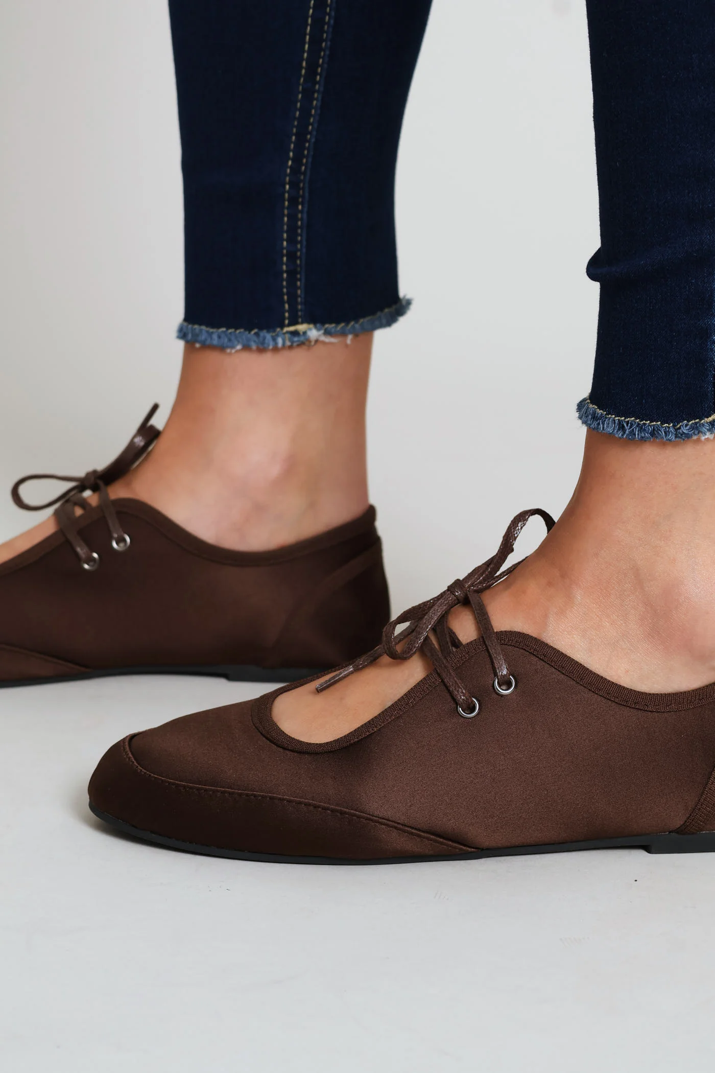 Lace Up Pump - Dark Chocolate - Image 8