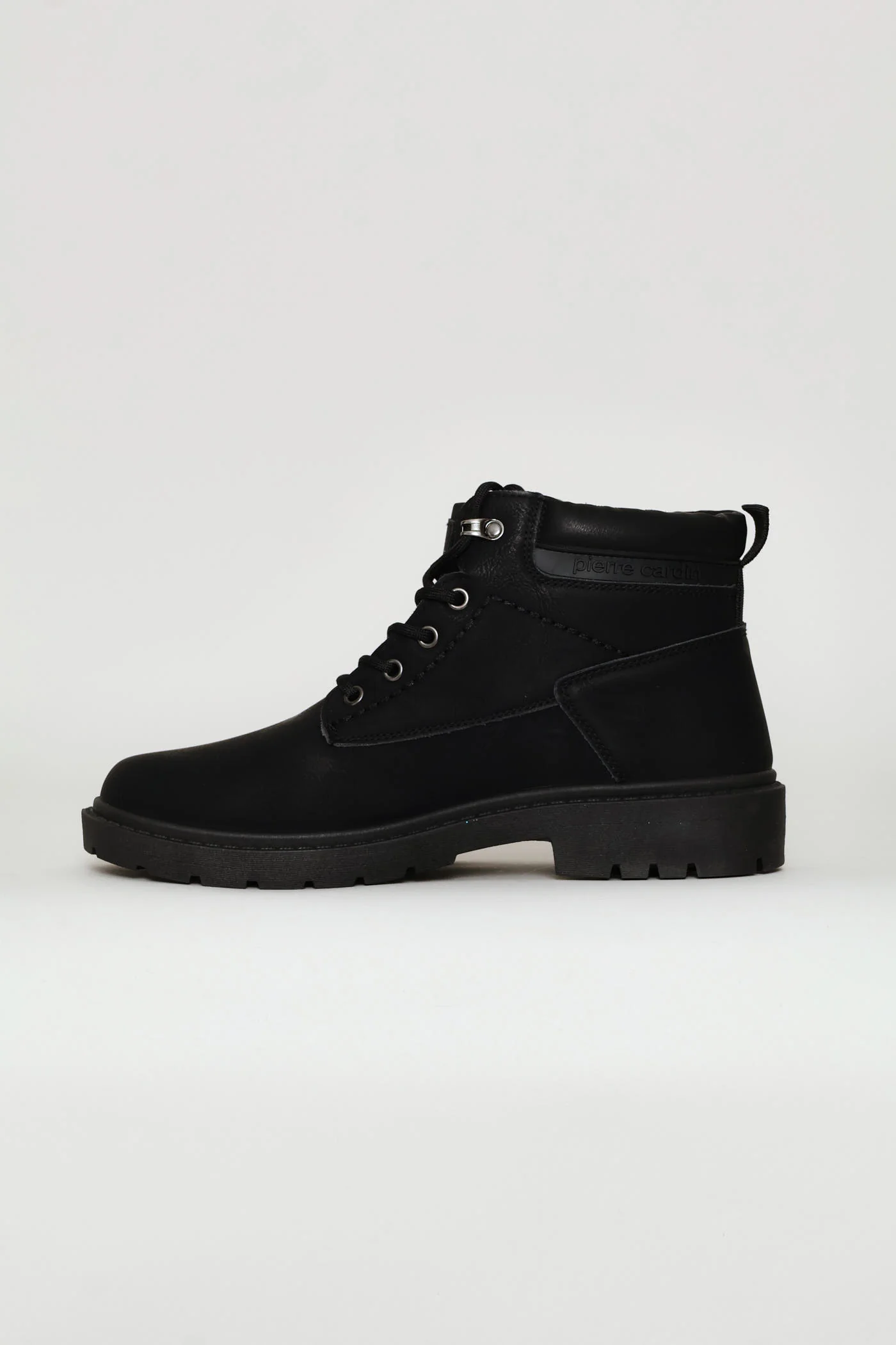 Lace Up Worker Boot - Black - Image 4