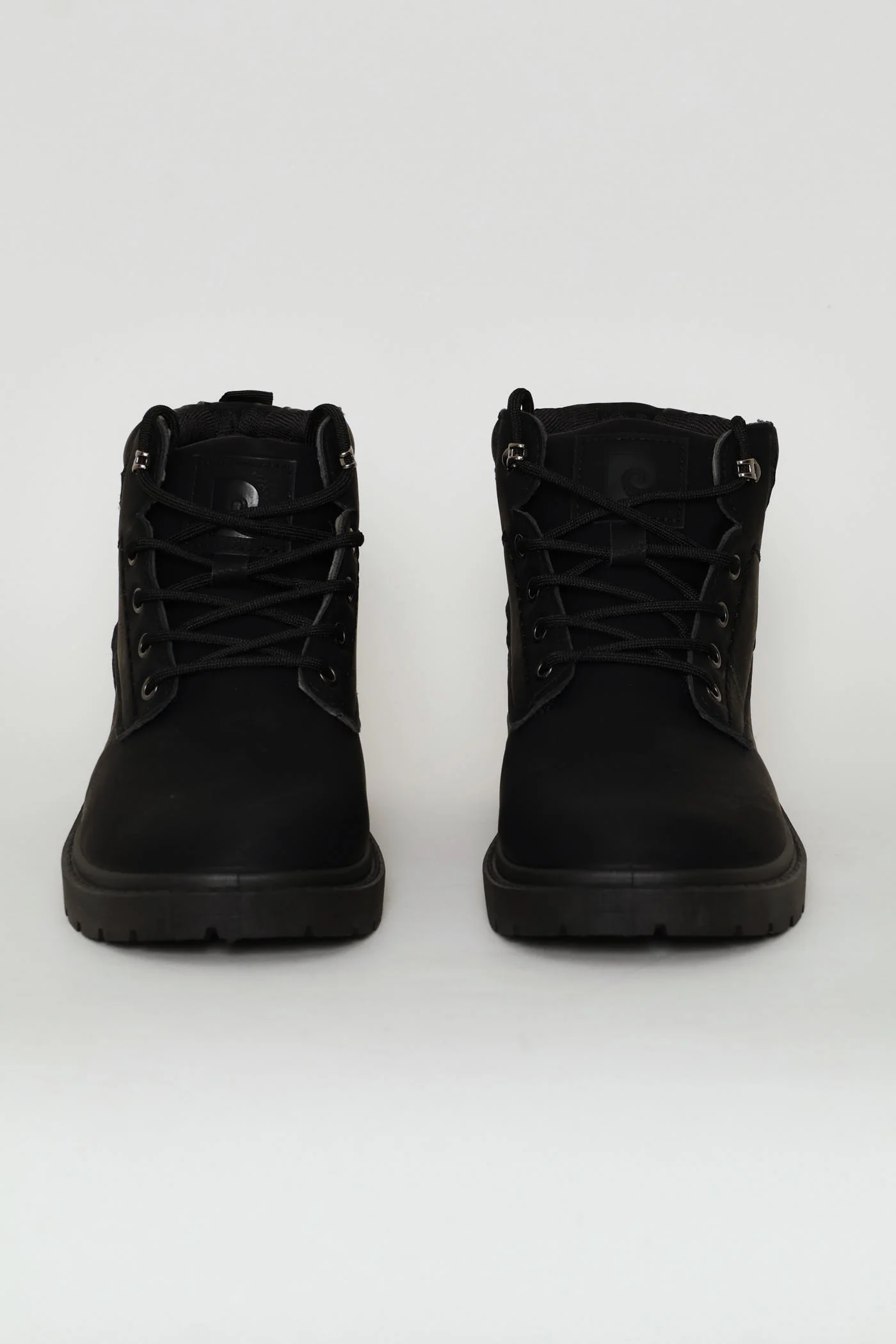 Lace Up Worker Boot - Black - Image 5