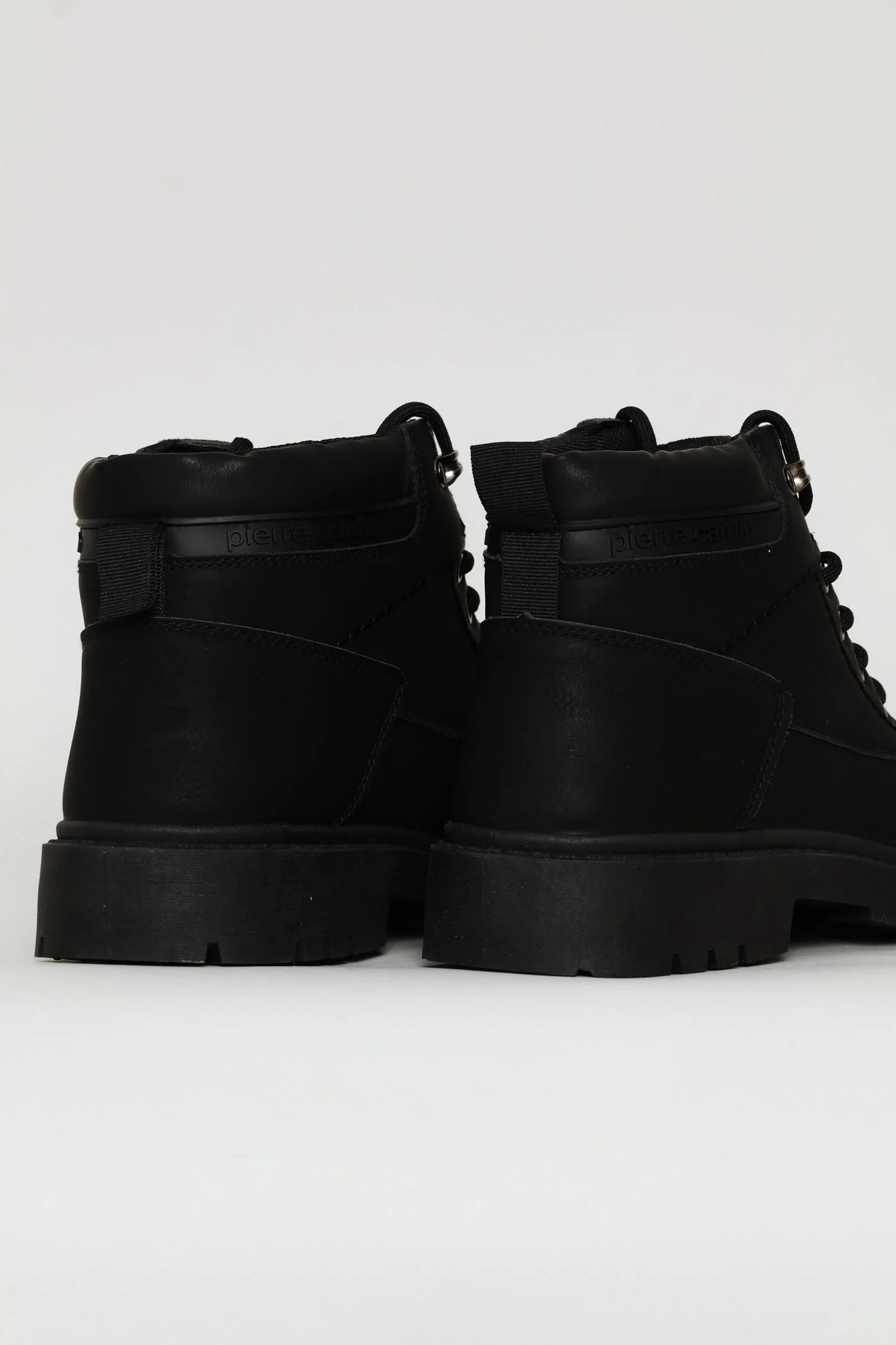 Lace Up Worker Boot - Black - Image 6