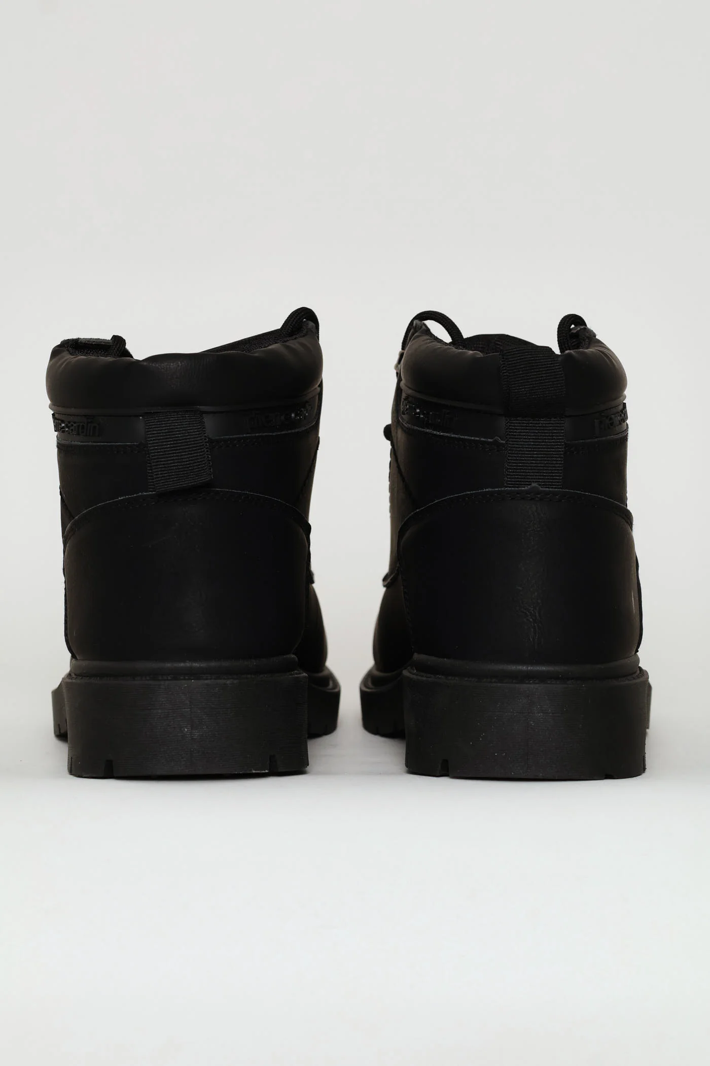 Lace Up Worker Boot - Black - Image 7