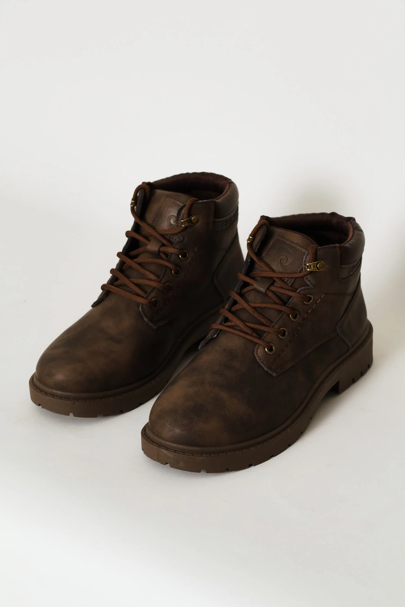 Lace Up Worker Boot - Brown - Image 2