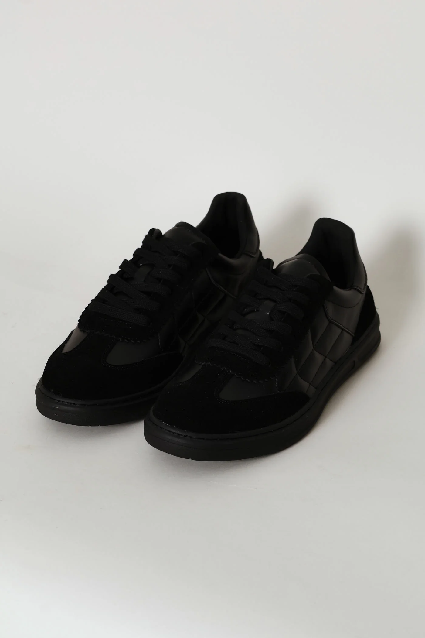 Leather Court Sneaker - Black - Image 4
