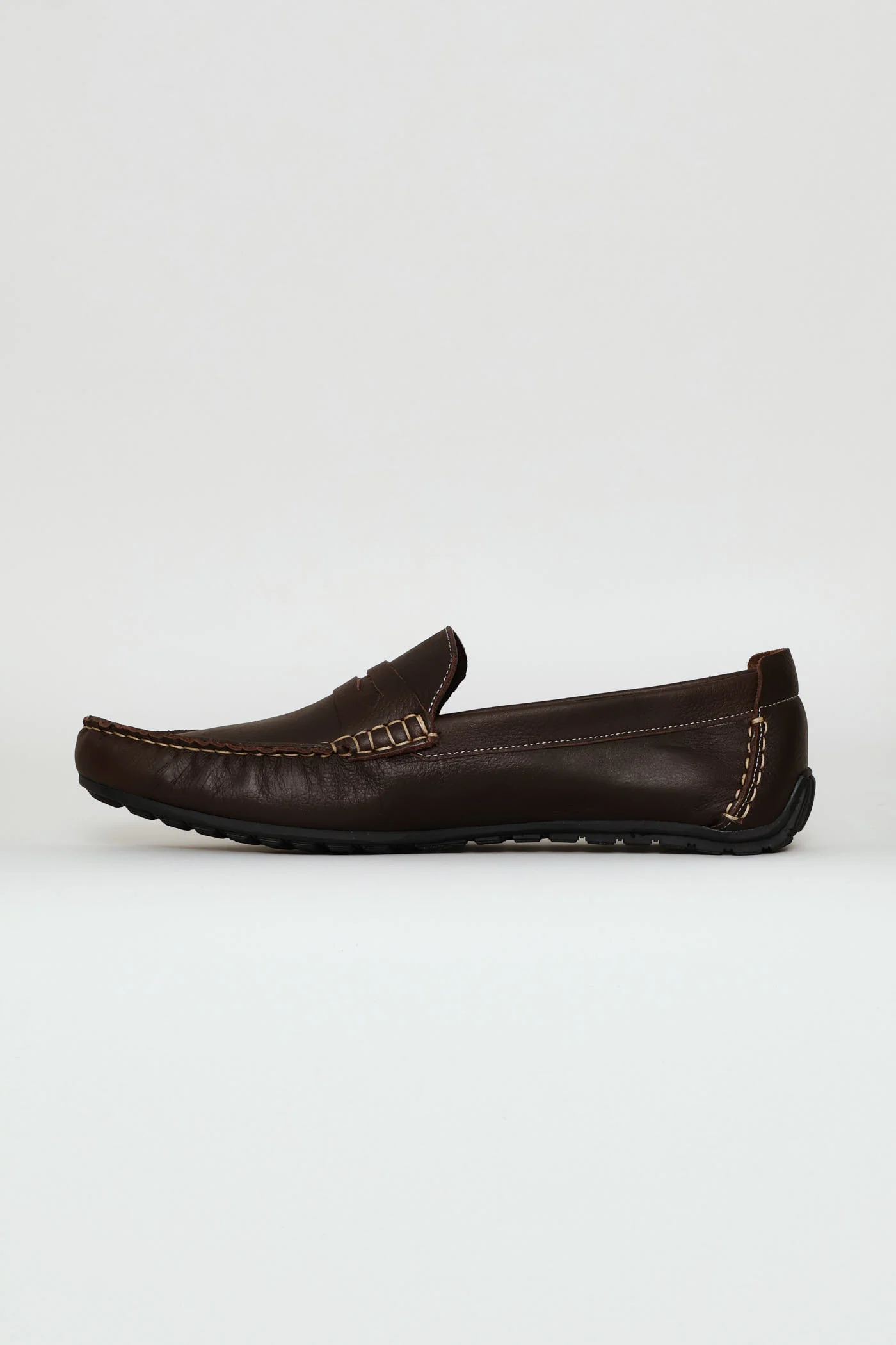 Leather Driver Penny Moccasin - Chocolate - Image 4