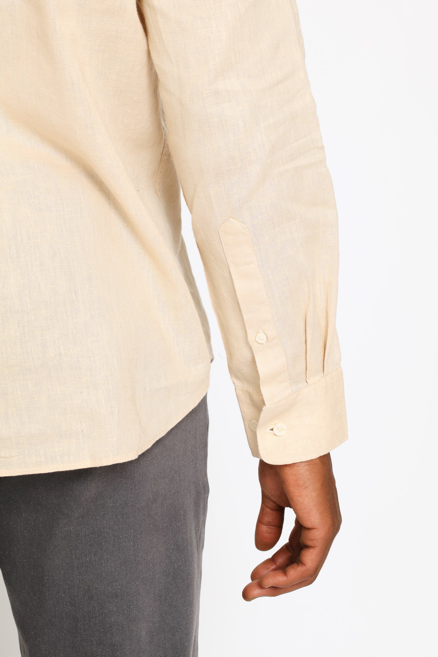 Lex Linen Shirt - Stone - Image 5