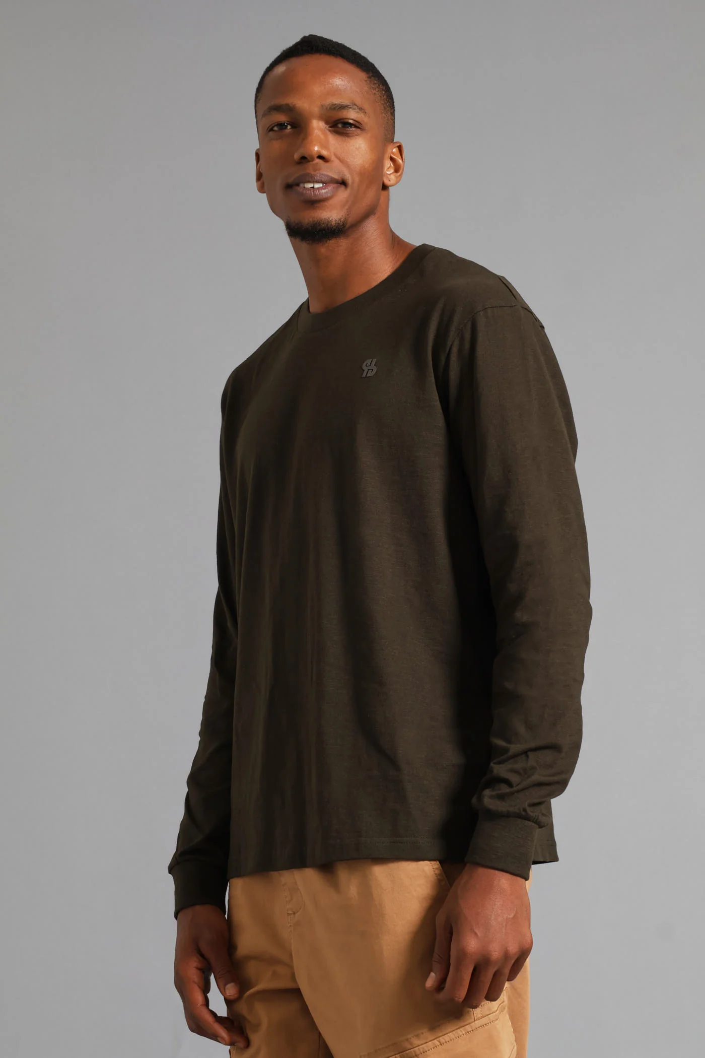 Long Sleeve Crew Tee - Fatigue - Image 2
