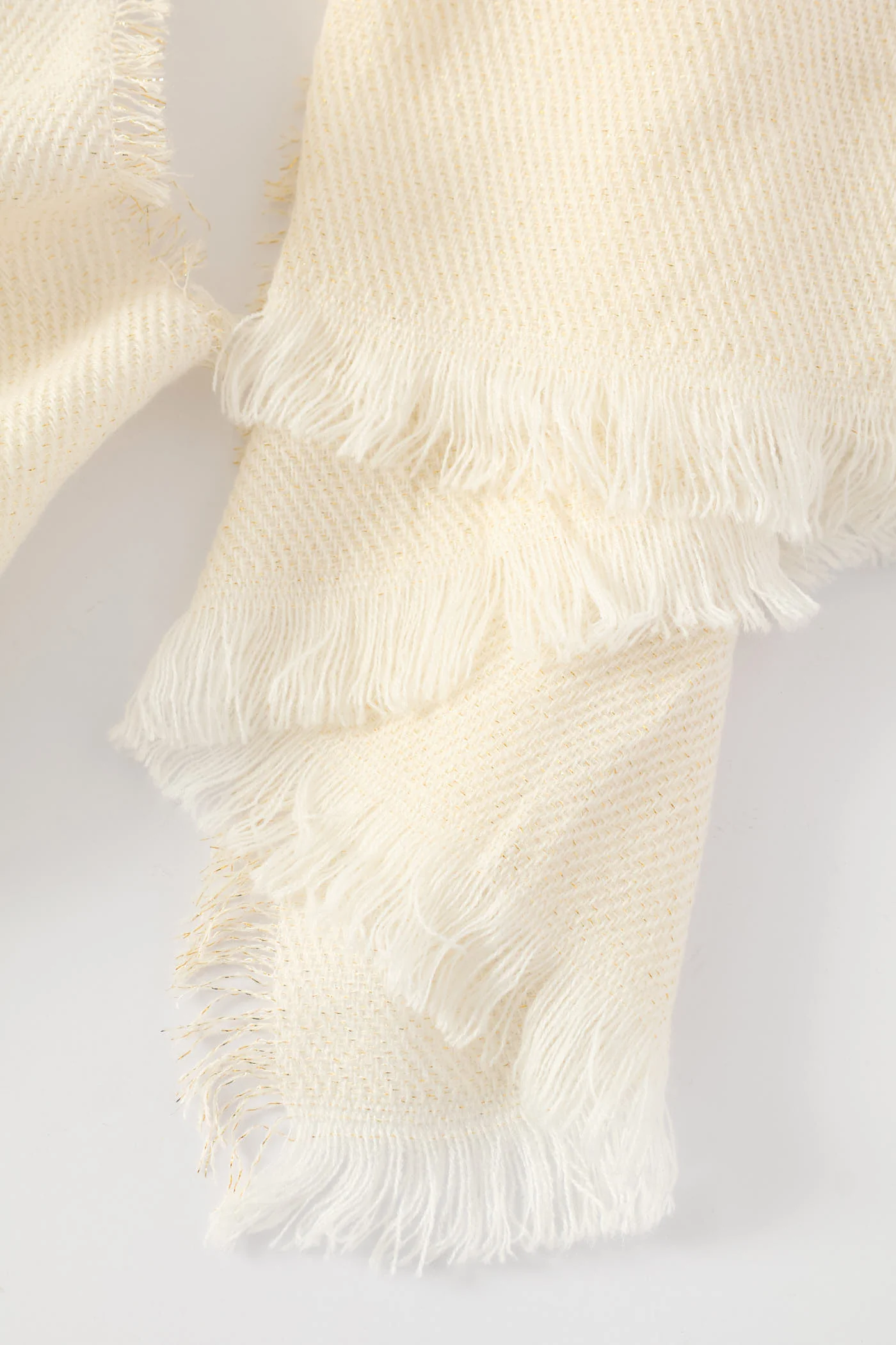 Lurex Scarf-82X172Cm - Cream - Image 6