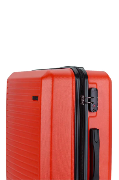 Mahe 4 Wheel Trolley Case Luggage - Tangerine - Image 3
