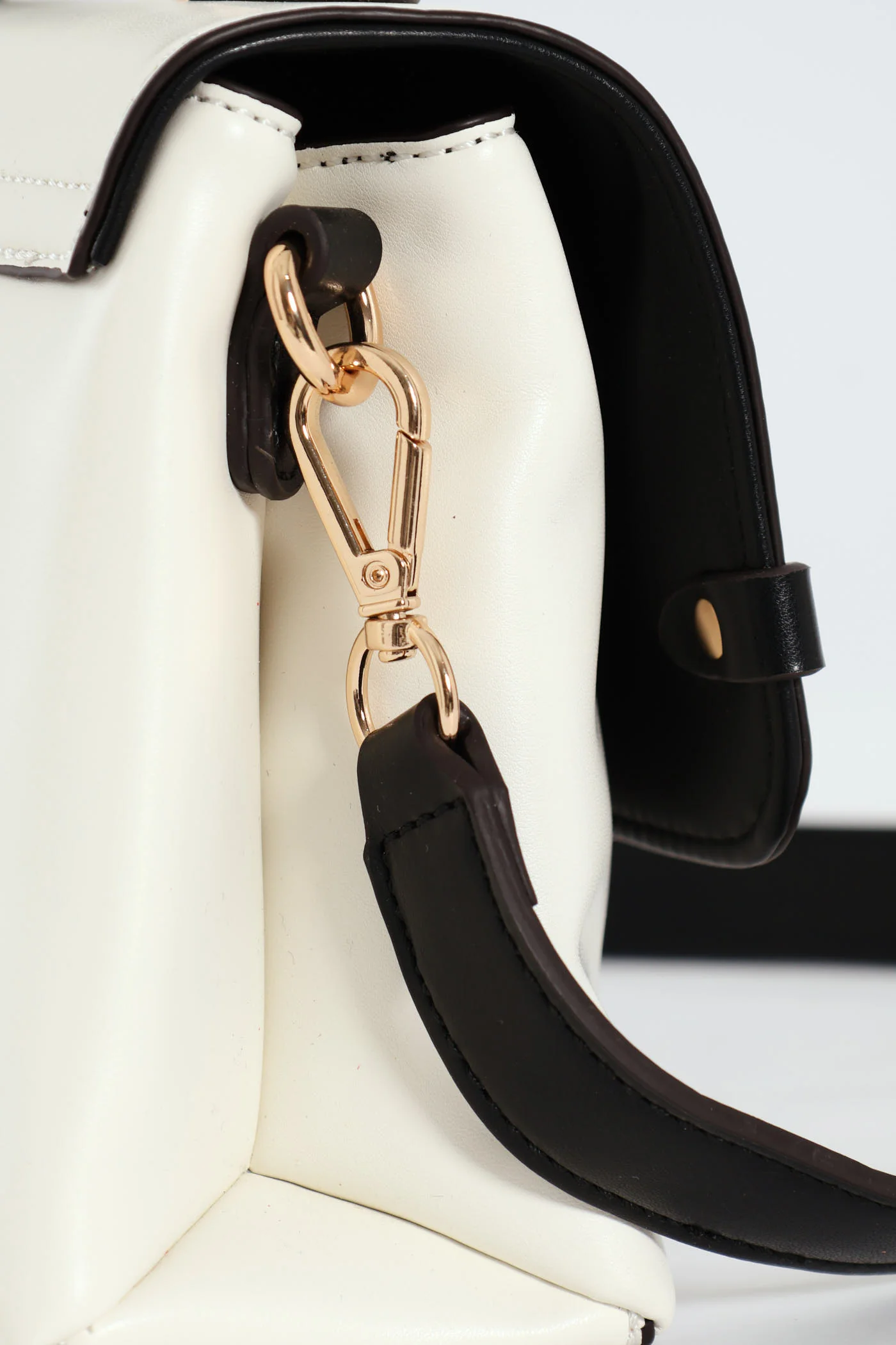 Marlena Top Handle Crossbody Bag - Cream - Image 4