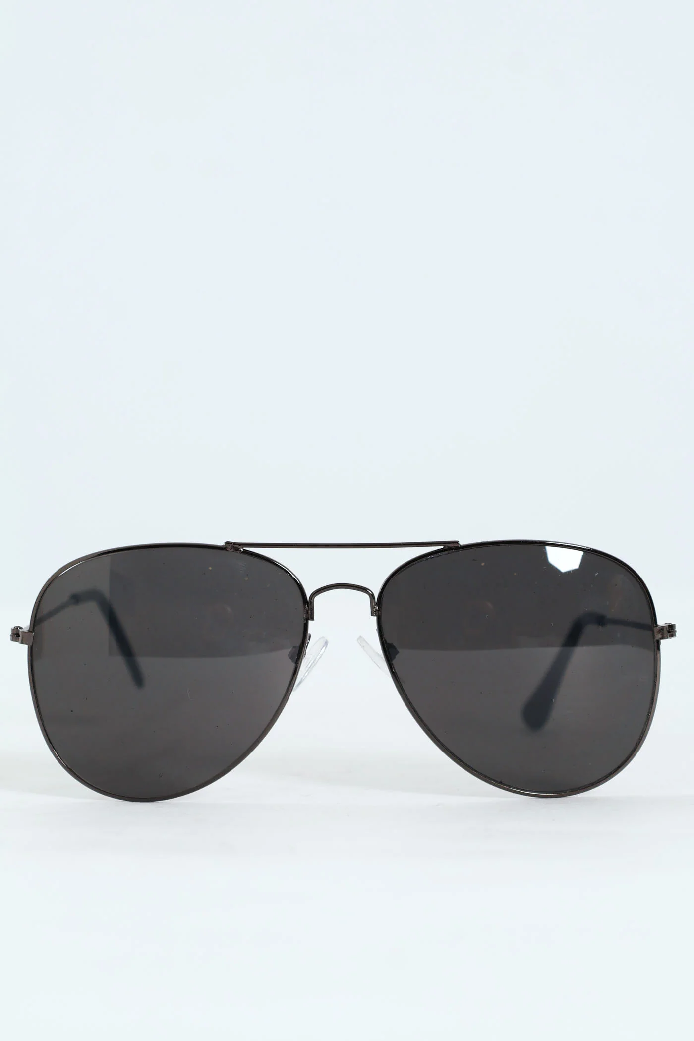 Matte Metal Aviator Sunglasses - Gunmetal