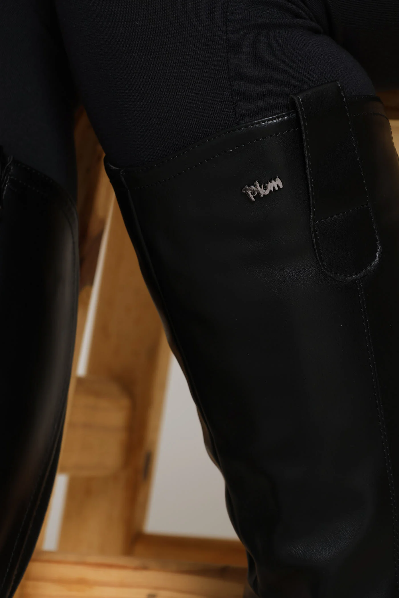 Metal Detail High Boot - Black - Image 4