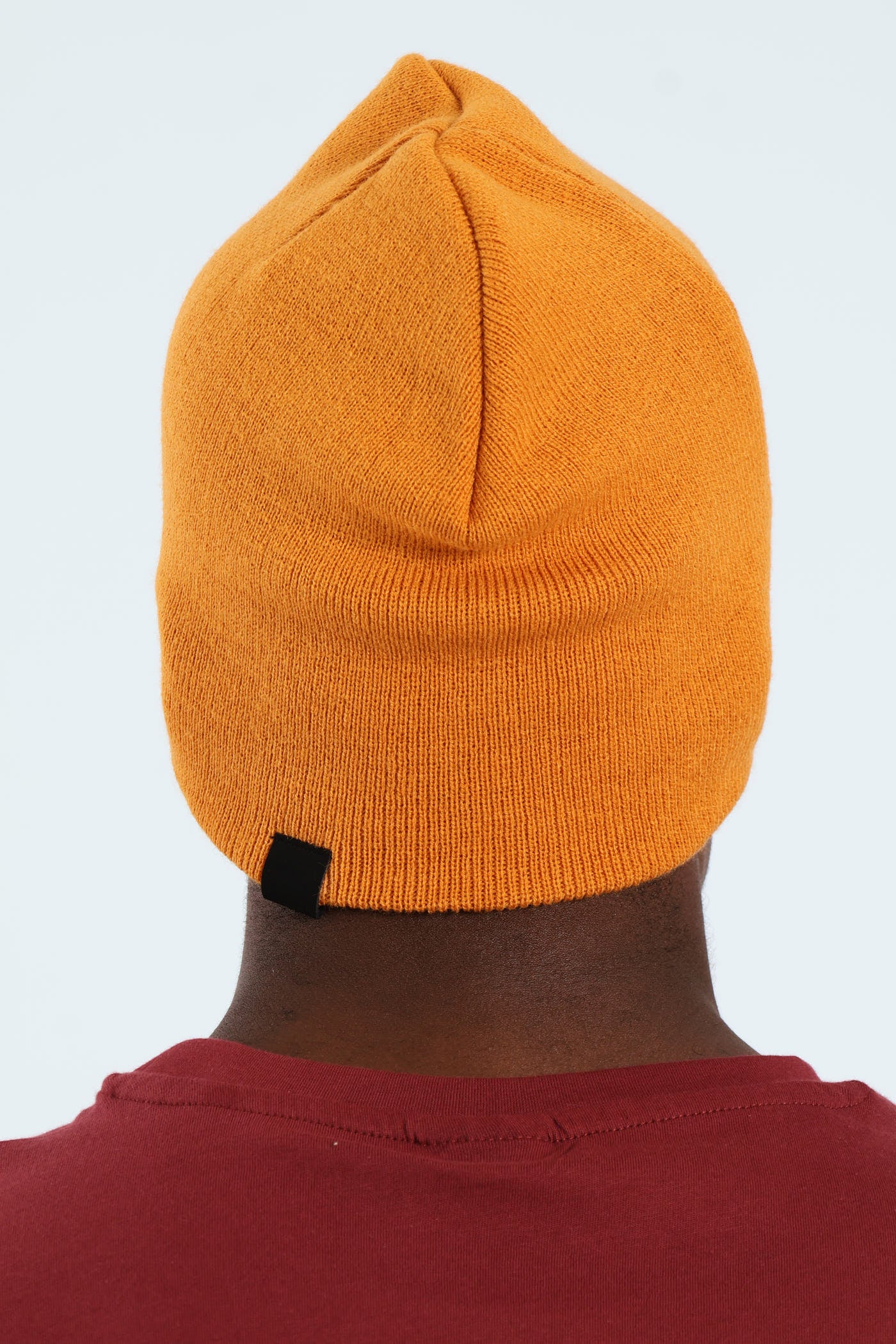 Micro Knit Beanie - Dark Orange - Image 3