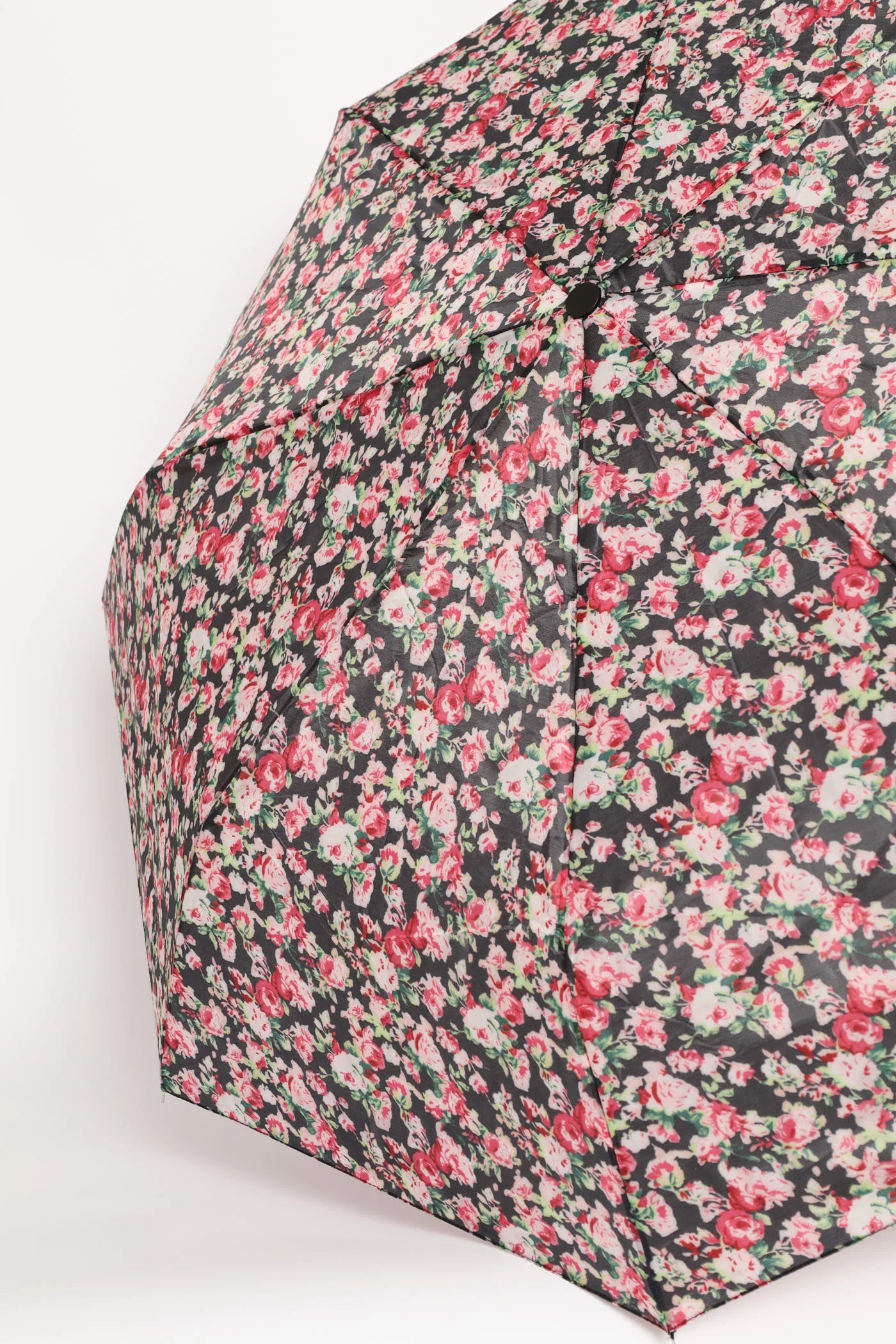 Mini 3 Fold Floral Print Umbrella - Multi - Image 2