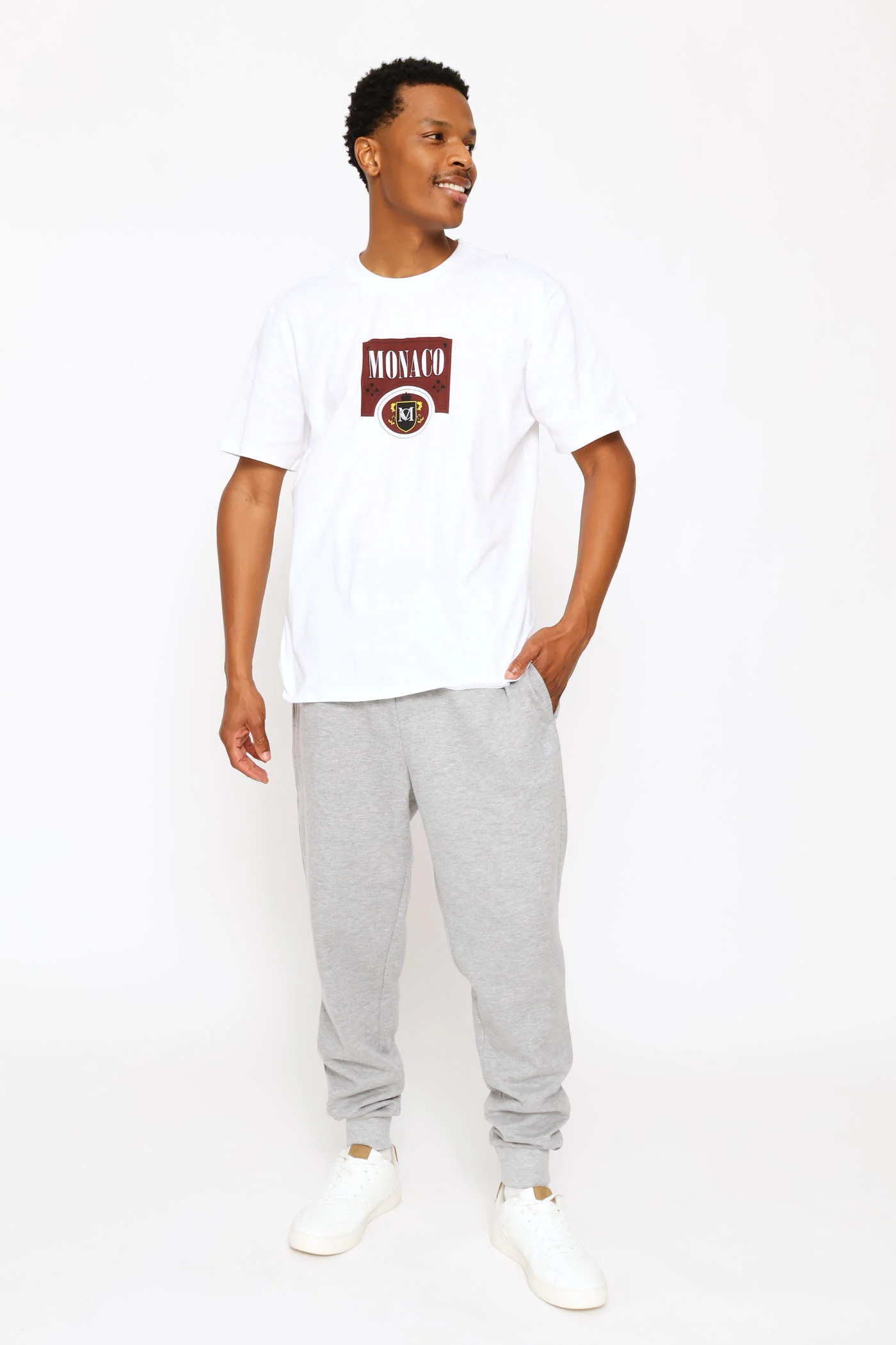 Monaco Racing Printed Tee - White - Image 5