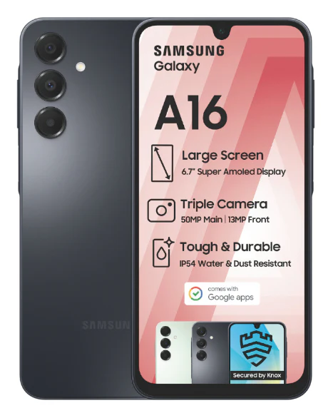 Galaxy A16 4G Dual Sim Black Cellphone - Image 3