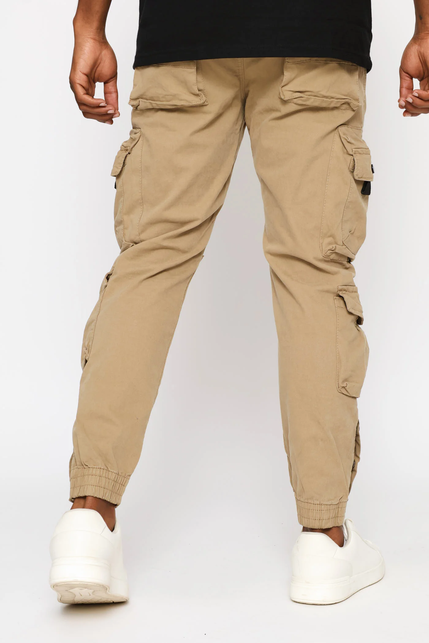 Multi Pocket Fashion Cargo Pant - Stone - Image 4