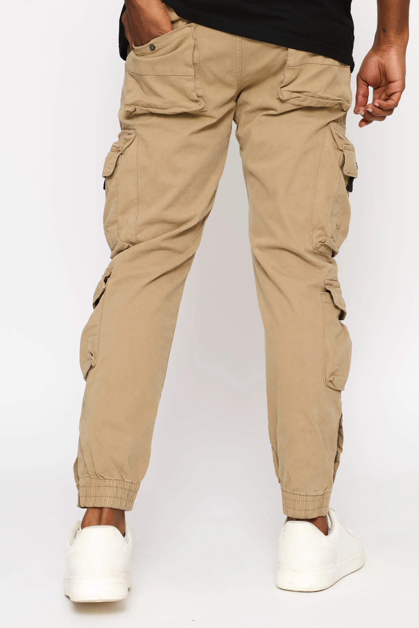 Multi Pocket Fashion Cargo Pant - Stone - Image 7
