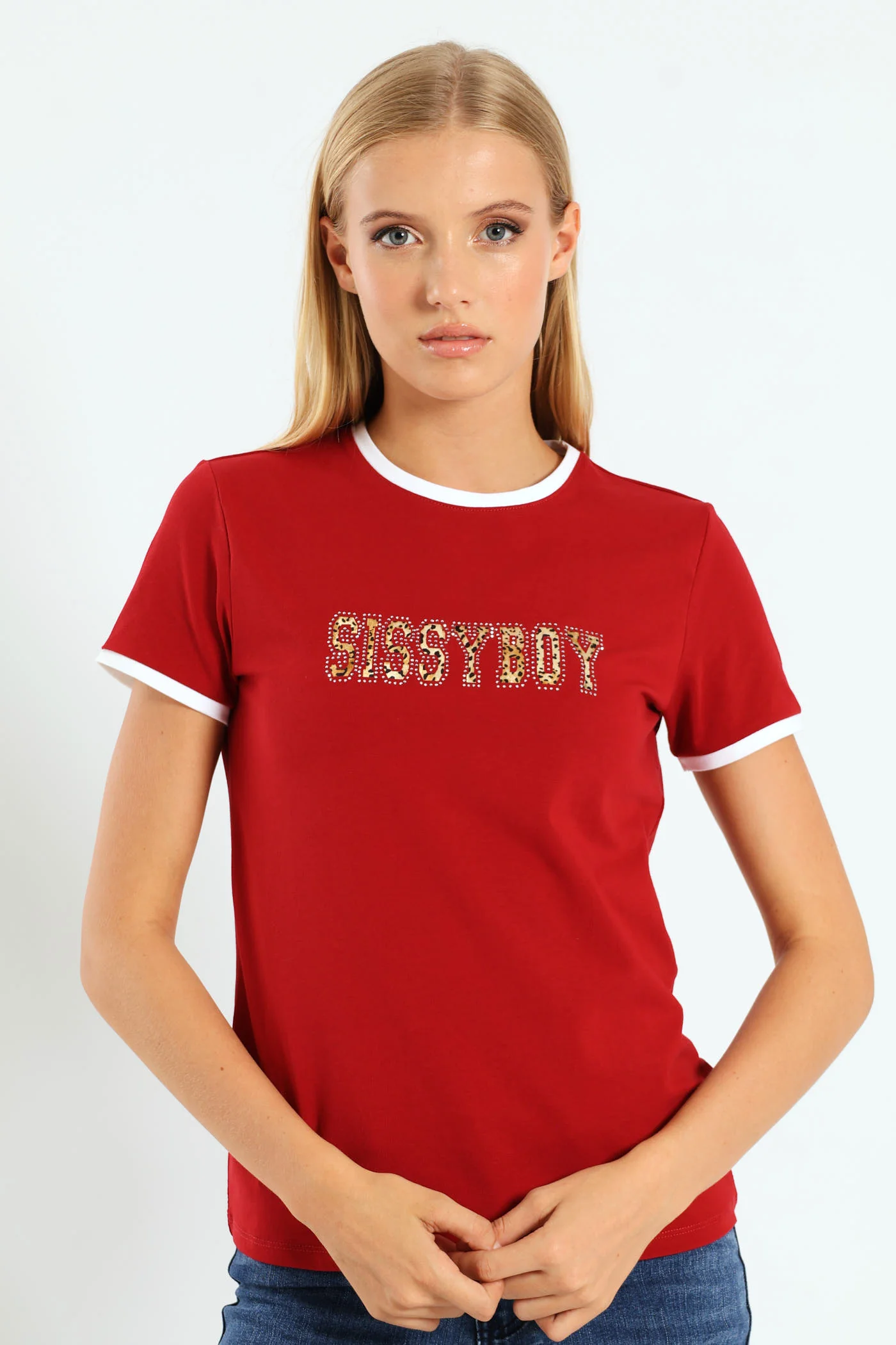 Multi-Technique Logo Top With Contrast Binding - Red