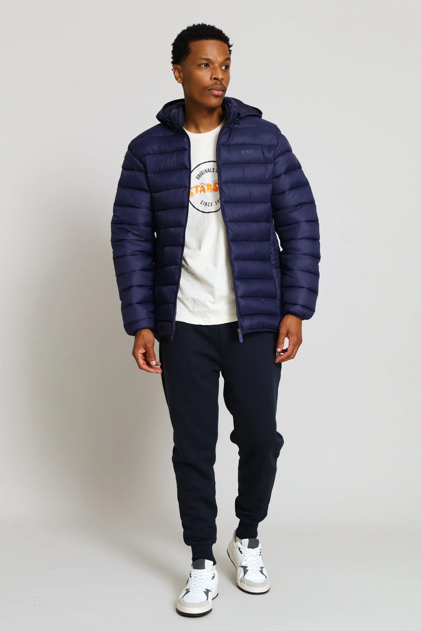 Norman Puffer Jacket - Navy - Image 6