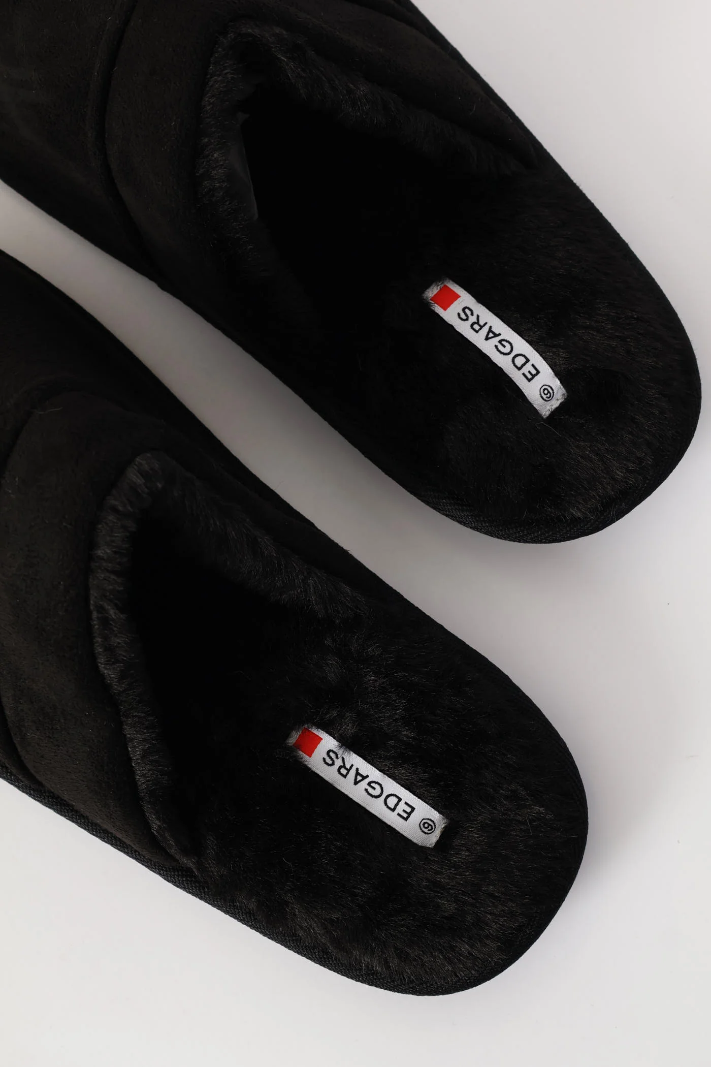 Open Back Plain Upper Slipper - Black - Image 2