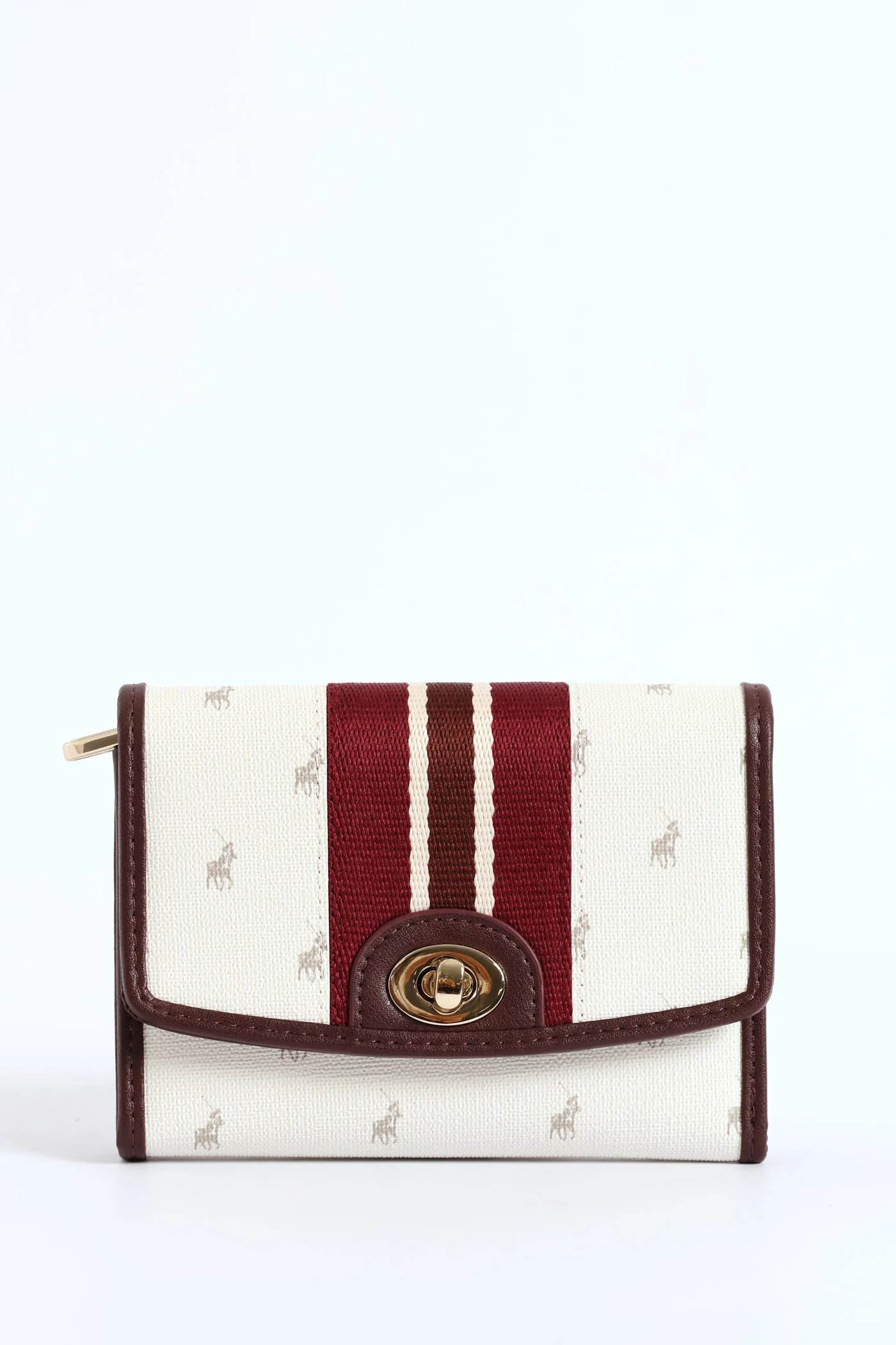 Oxford Compact Trifold Purse - Grey