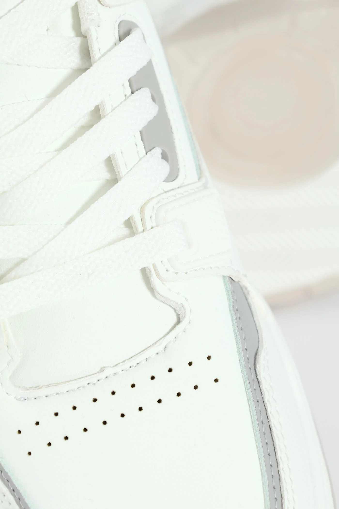 Panelled Detail Sneaker - White - Image 2