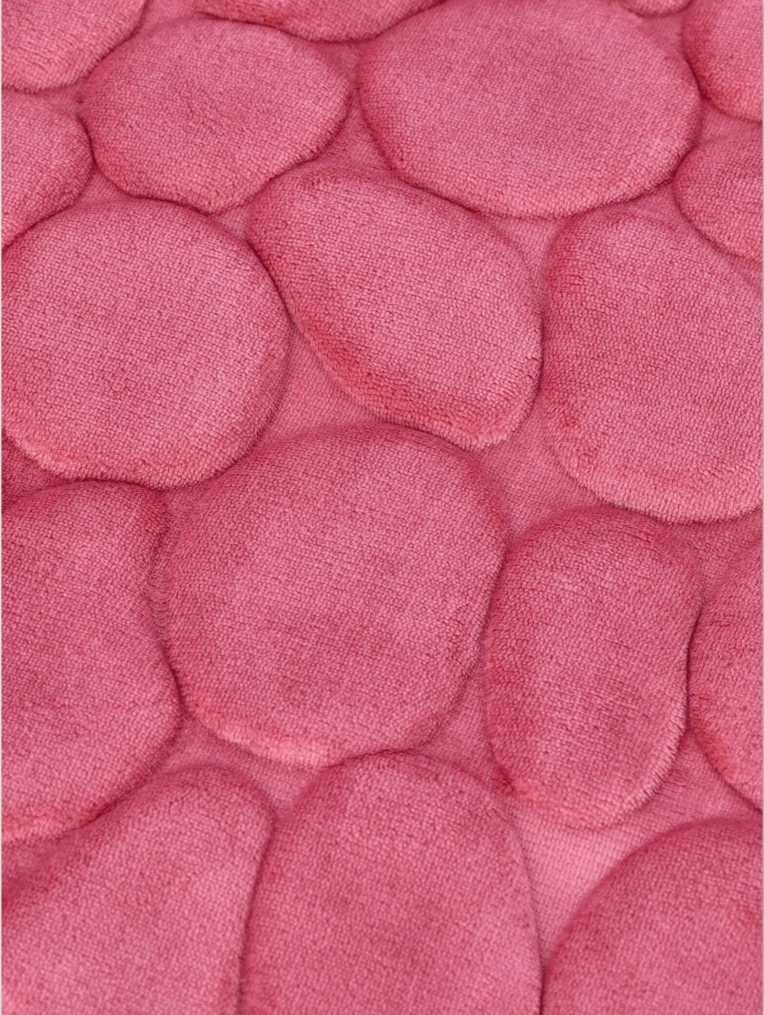 Pebble Memory Foam Bath Mat - Rose - Image 3