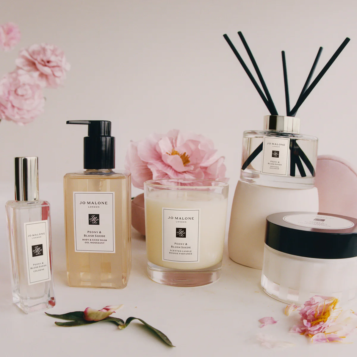 Peony & Blush Suede Travel Candle 60g - Image 3