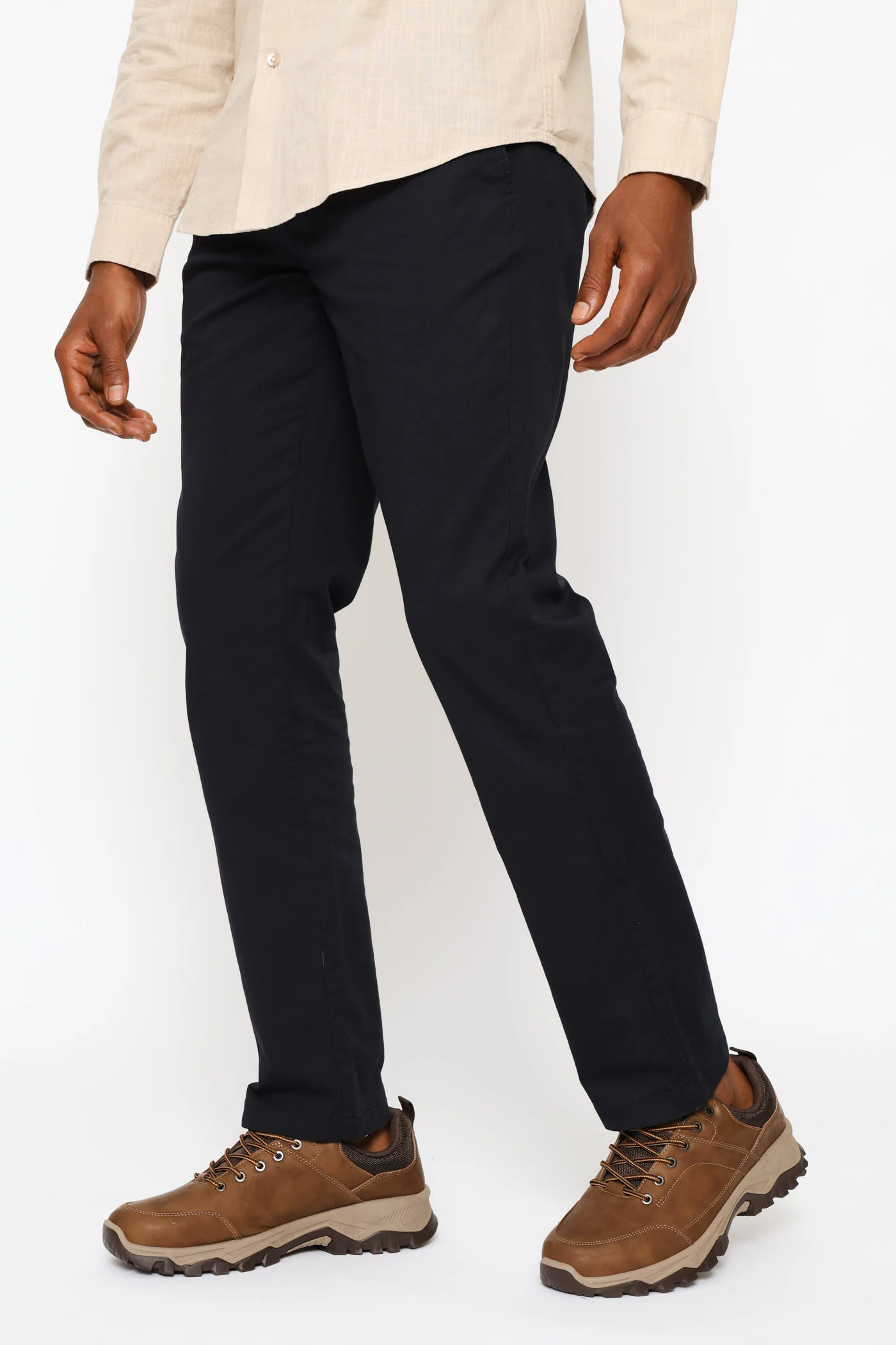 Pleated Chino - Navy - Image 2