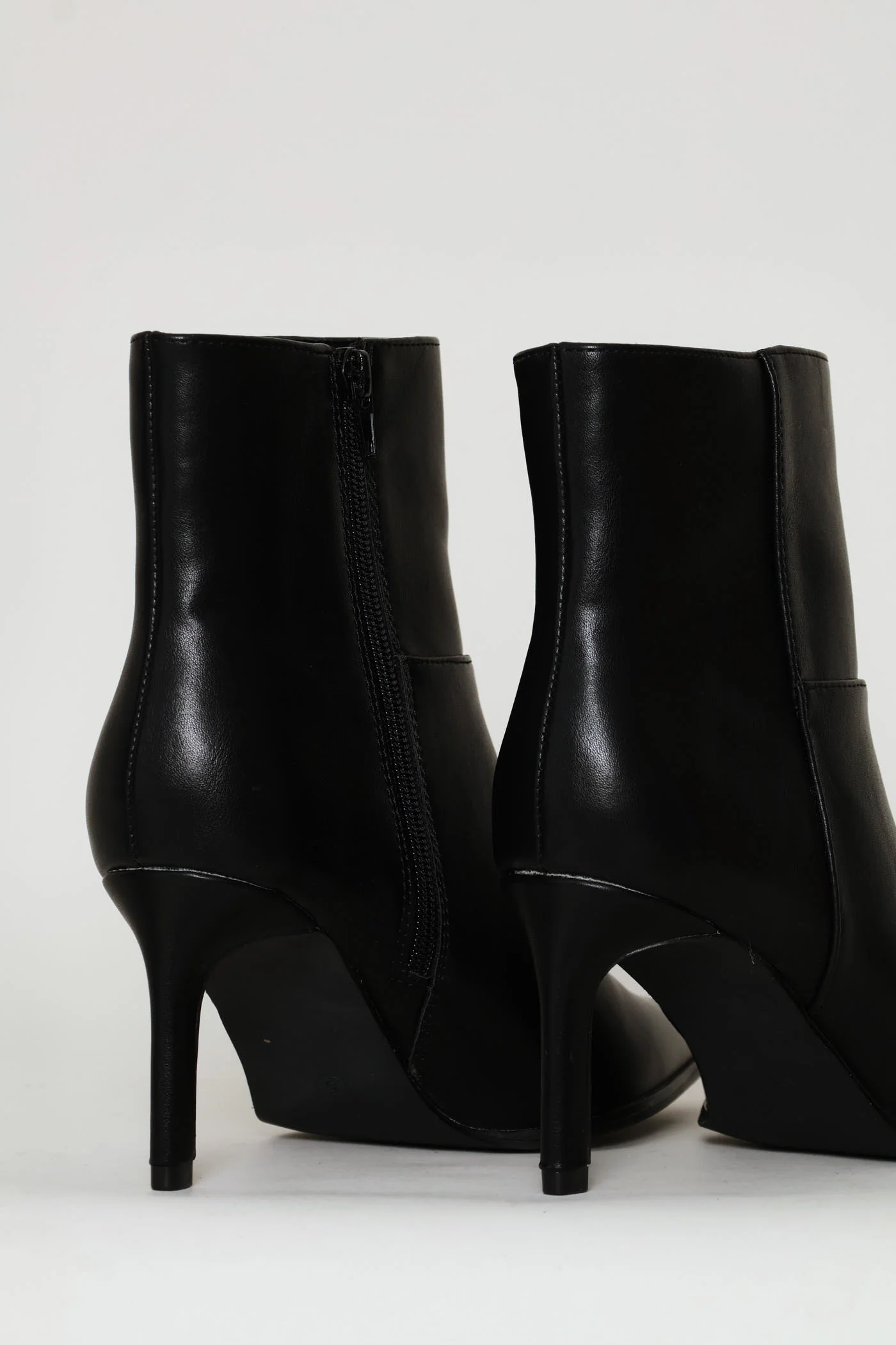 Pointy Panelled Boot - Black - Image 4