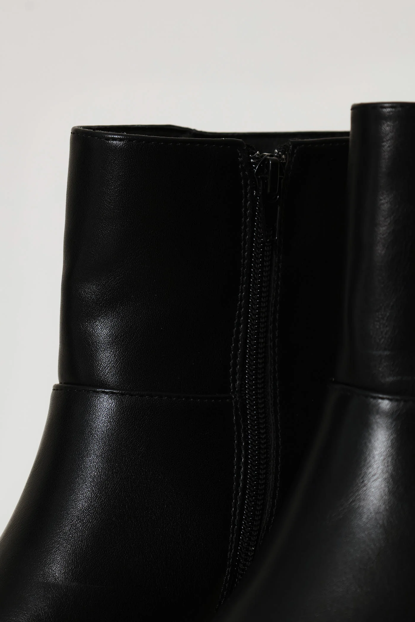 Pointy Panelled Boot - Black - Image 6