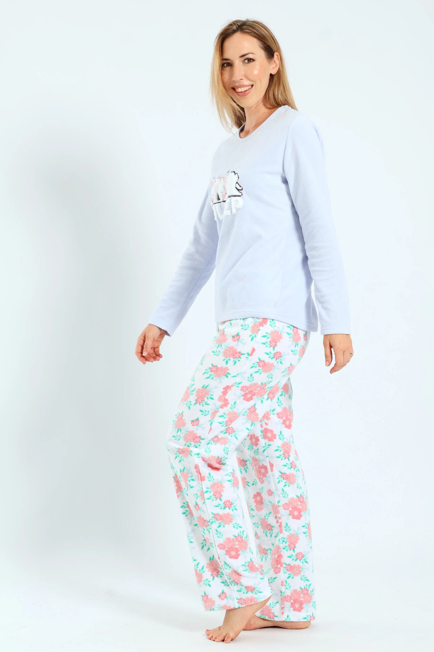 Polar Fleece Sleepy Koala Sleep Set - Blue - Image 2