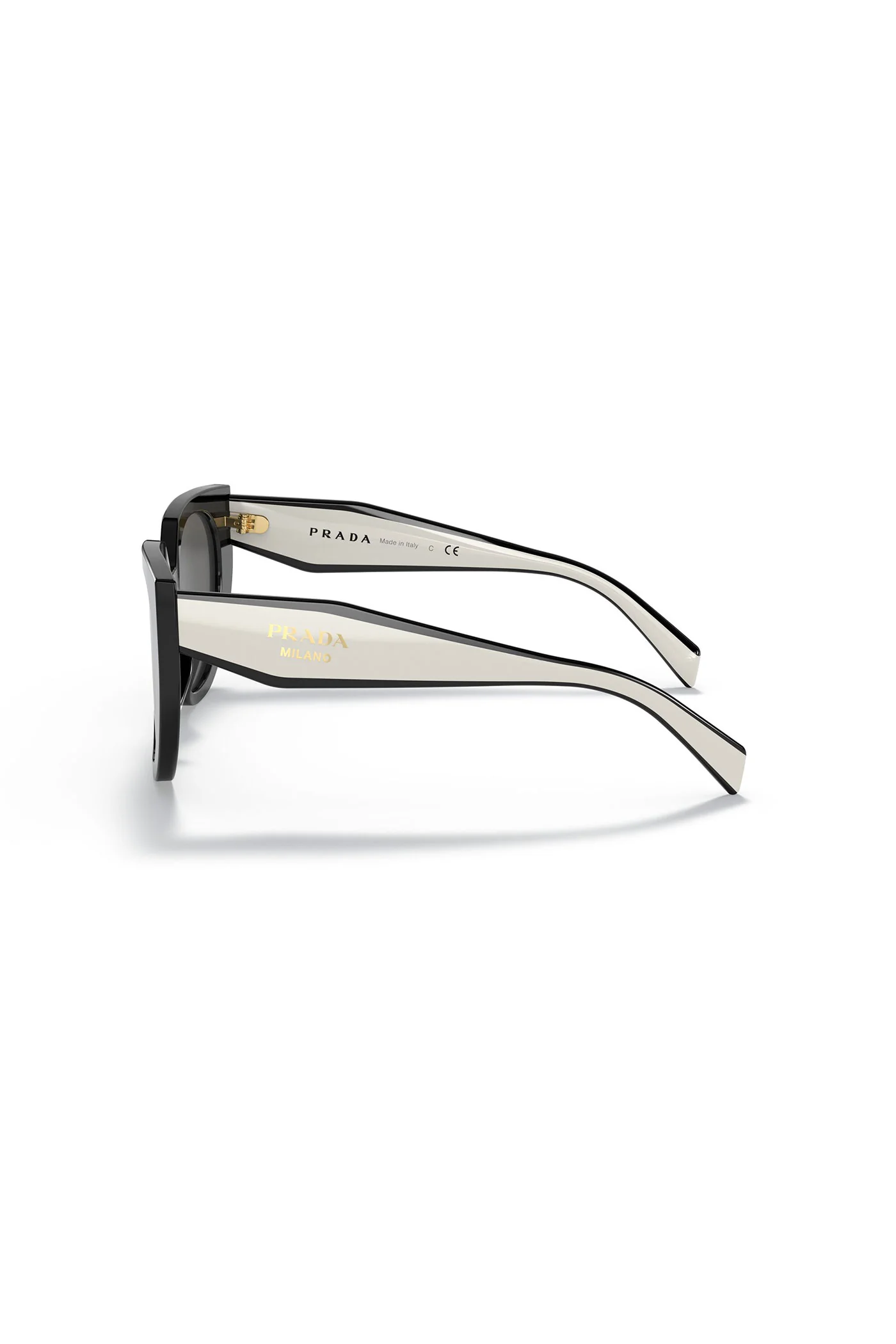 Round Framed Sunglasses - Black - Image 2