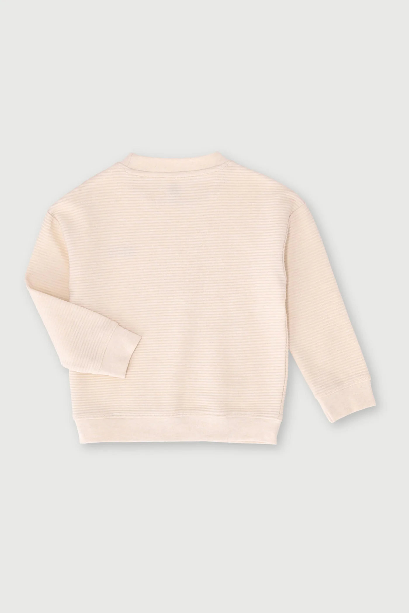 Pre-Boys NY Embroidered Textured Crew Sweater - Ecru - Image 3