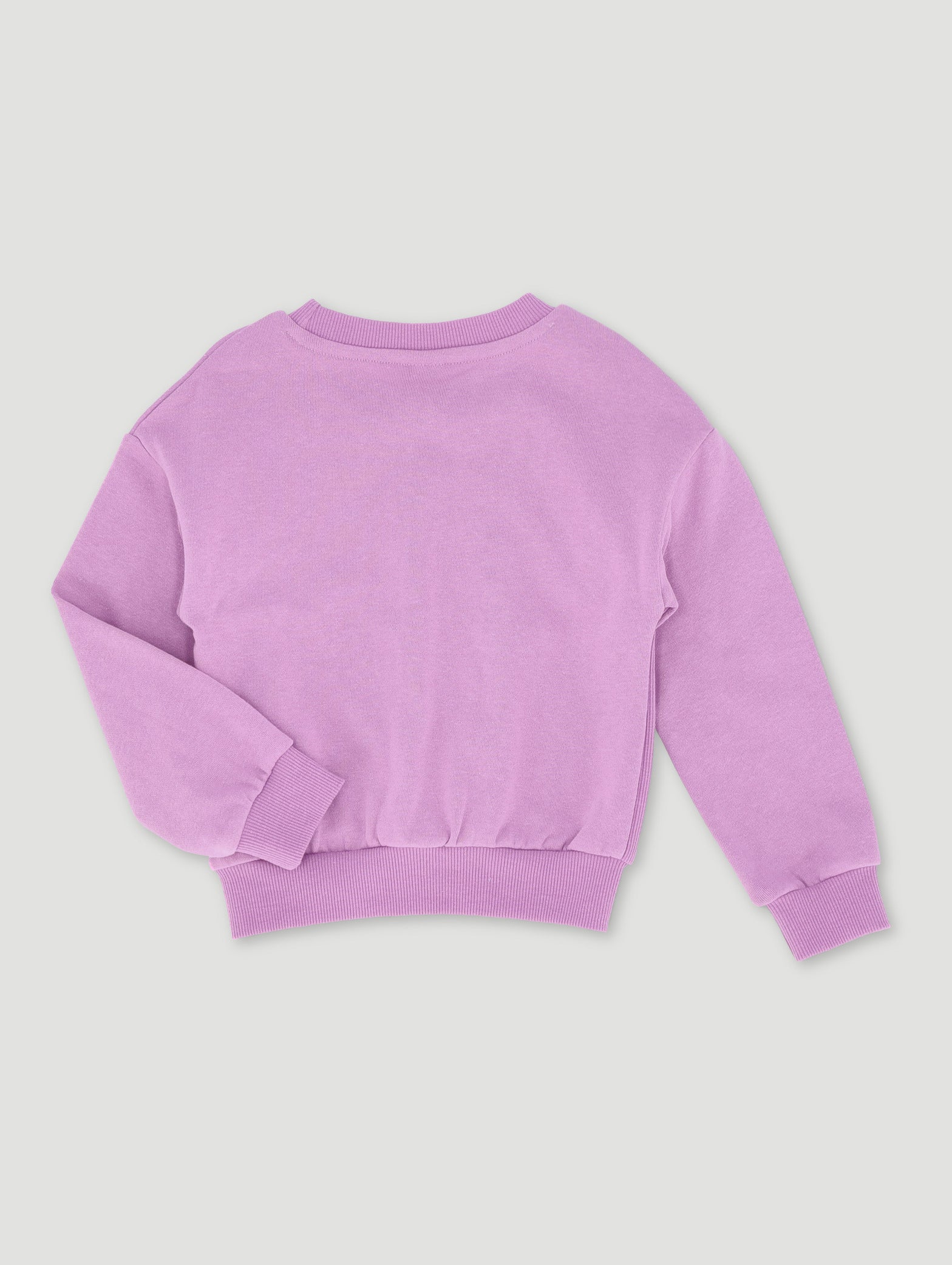 Pre-Girls Basic Track Top Panelled With Embroidery - Purple - Image 2