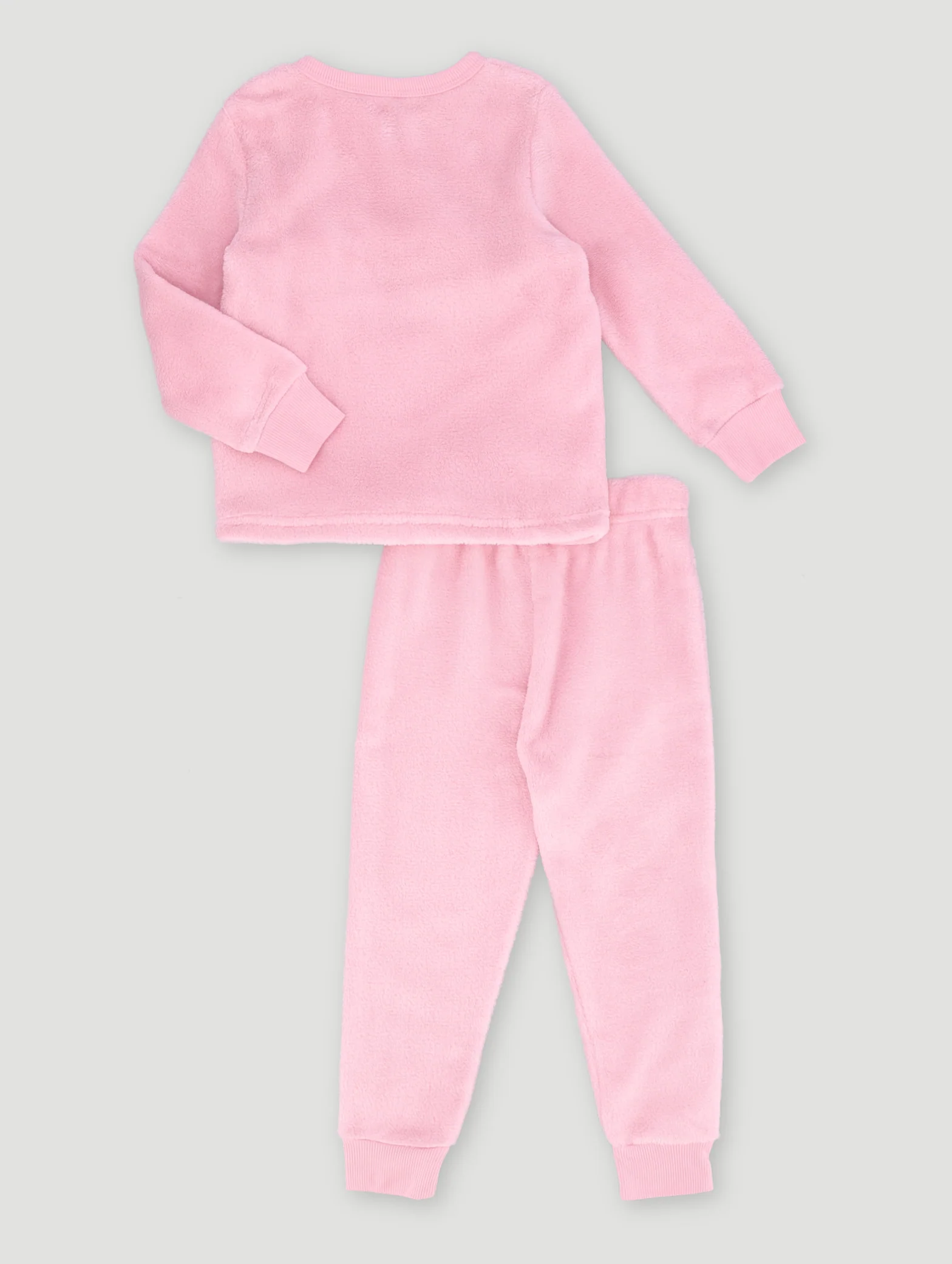 Pre-Girls Embroidered Bear Pocket Set - Pink - Image 2