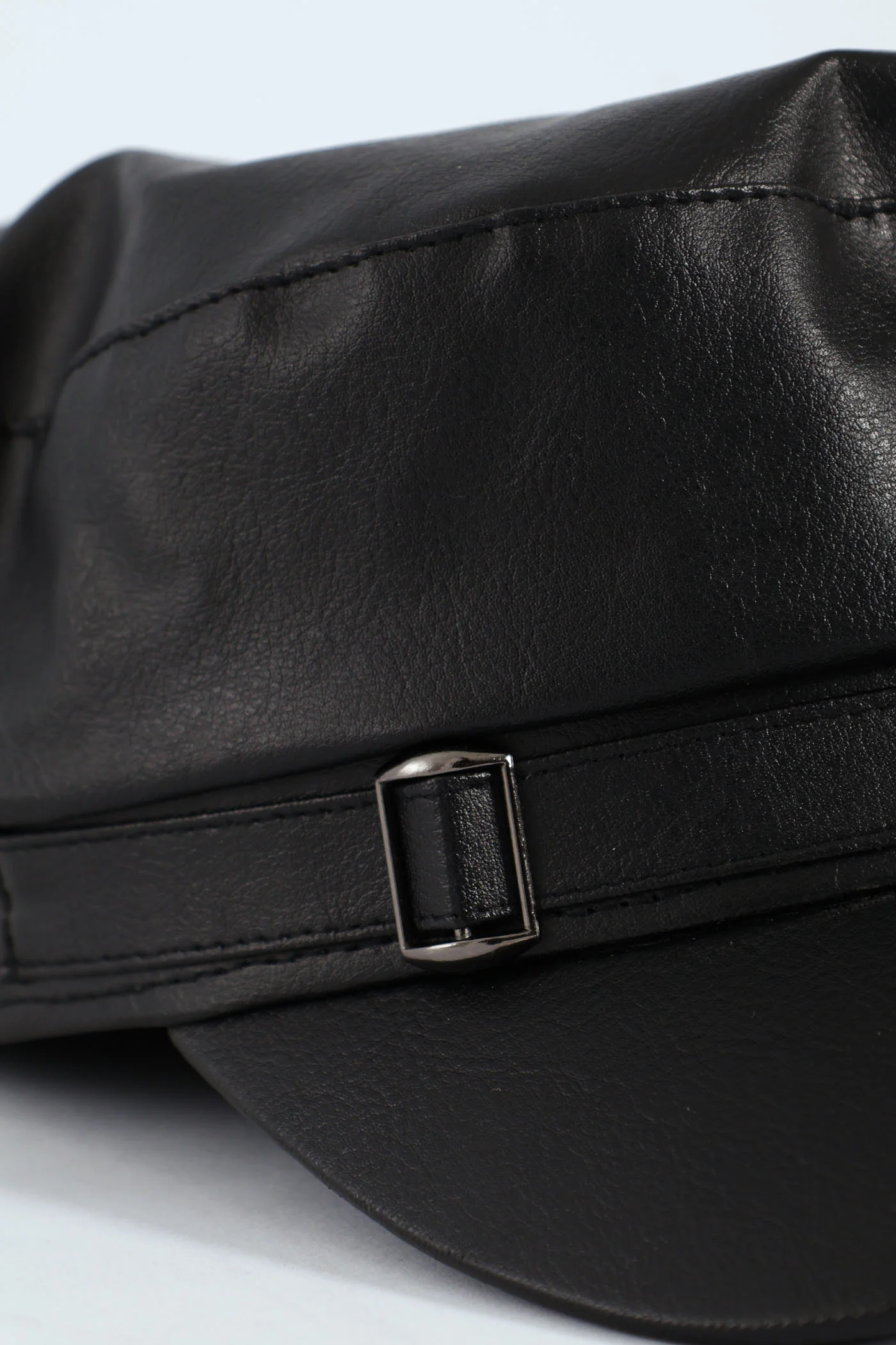 Pu Bakerboy Hat - Black - Image 2
