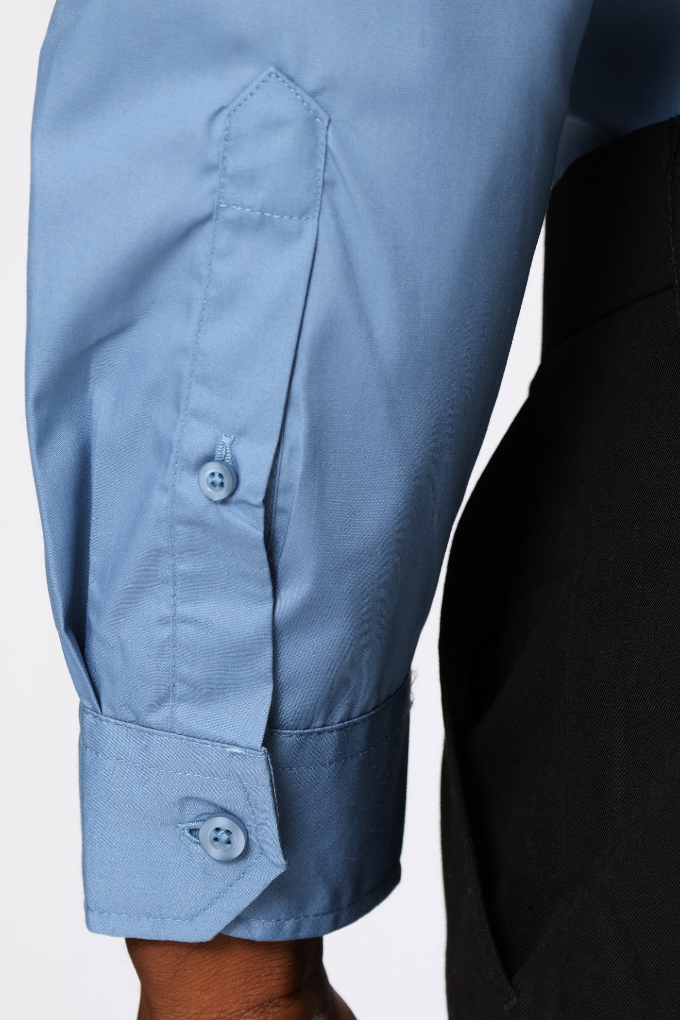 Regular Easy Care Long Sleeve Shirt - Airforce - Image 5