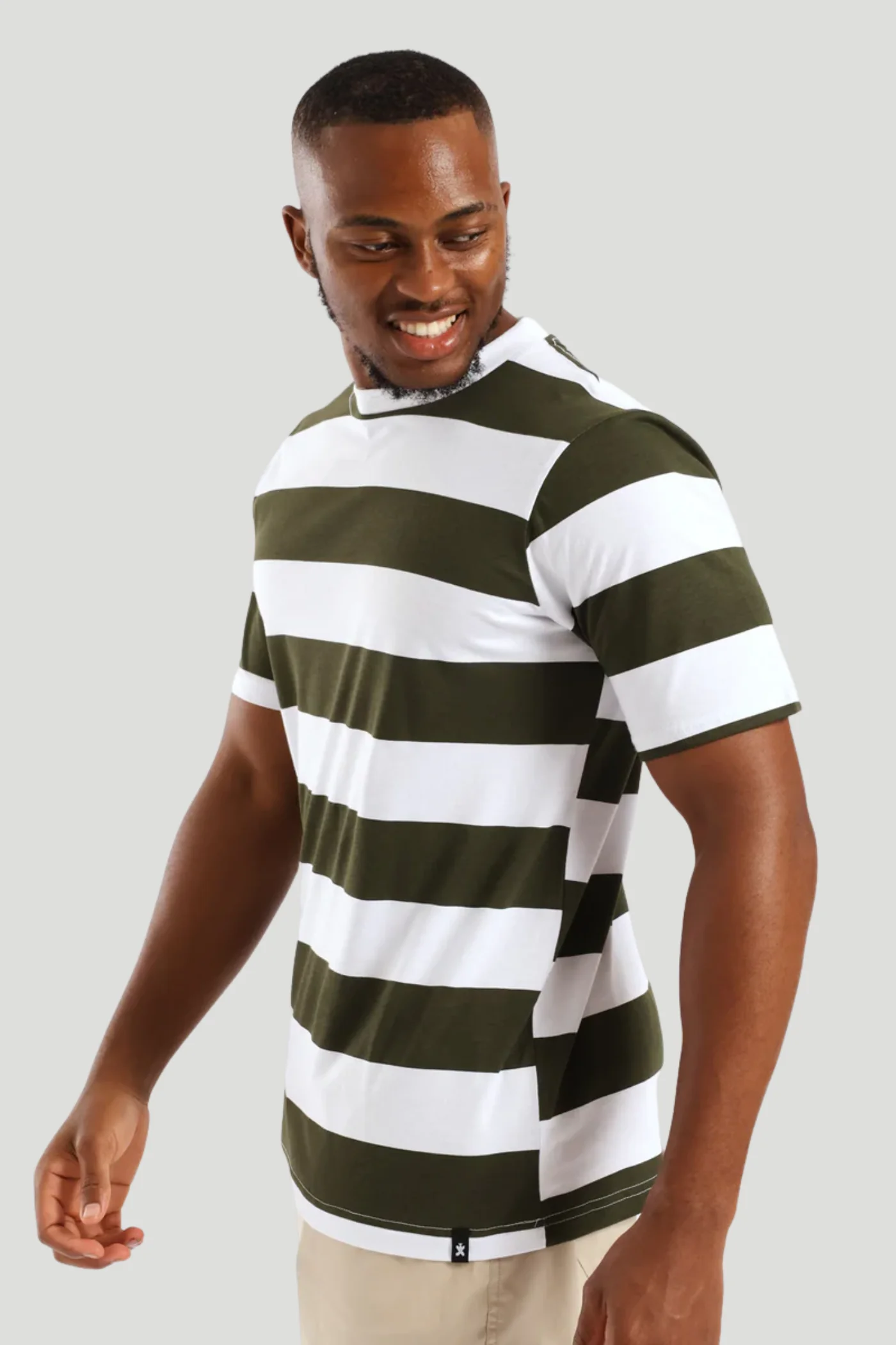 Rugby Stripe Tee - Fatigue - Image 3