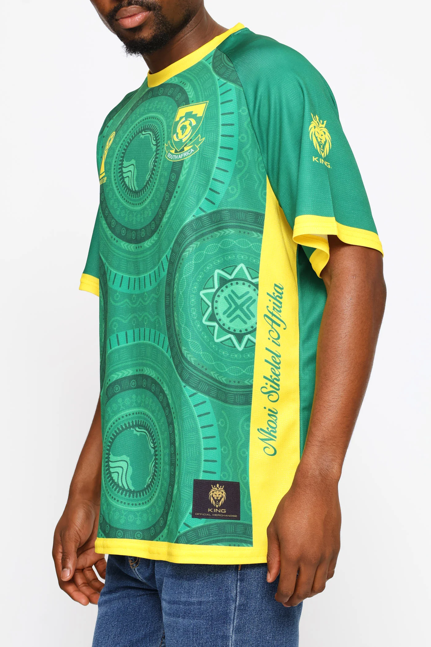 SA Supporters Soccer Stripe Tee - Green - Image 5