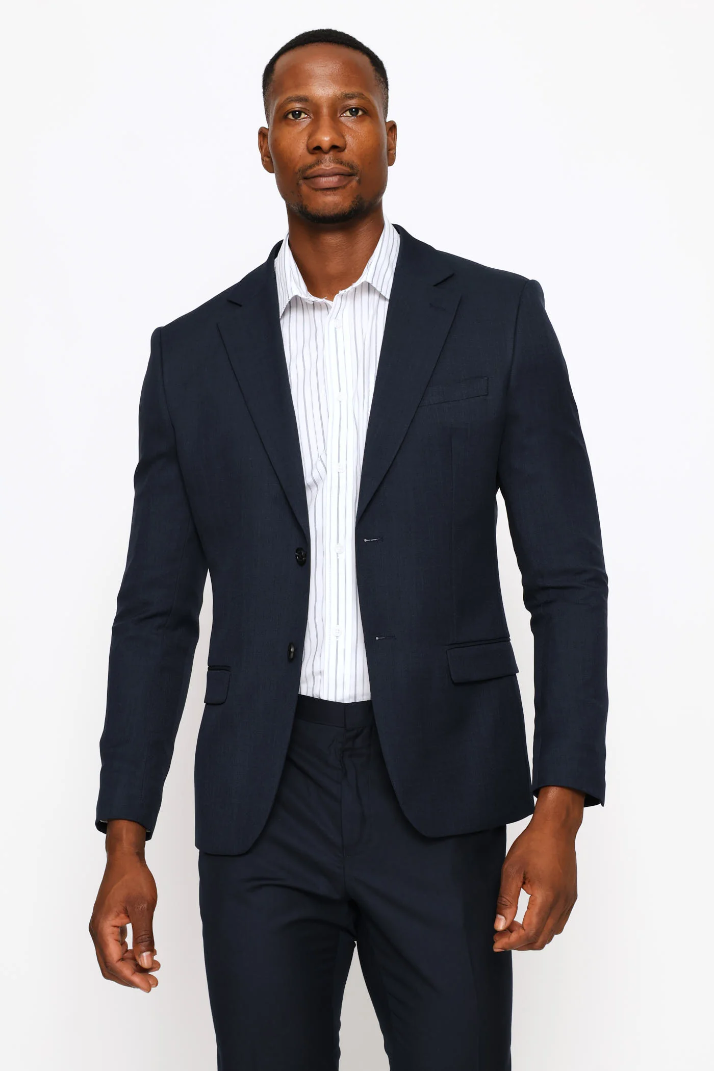Slim Fit Essential Suit Jacket - Navy