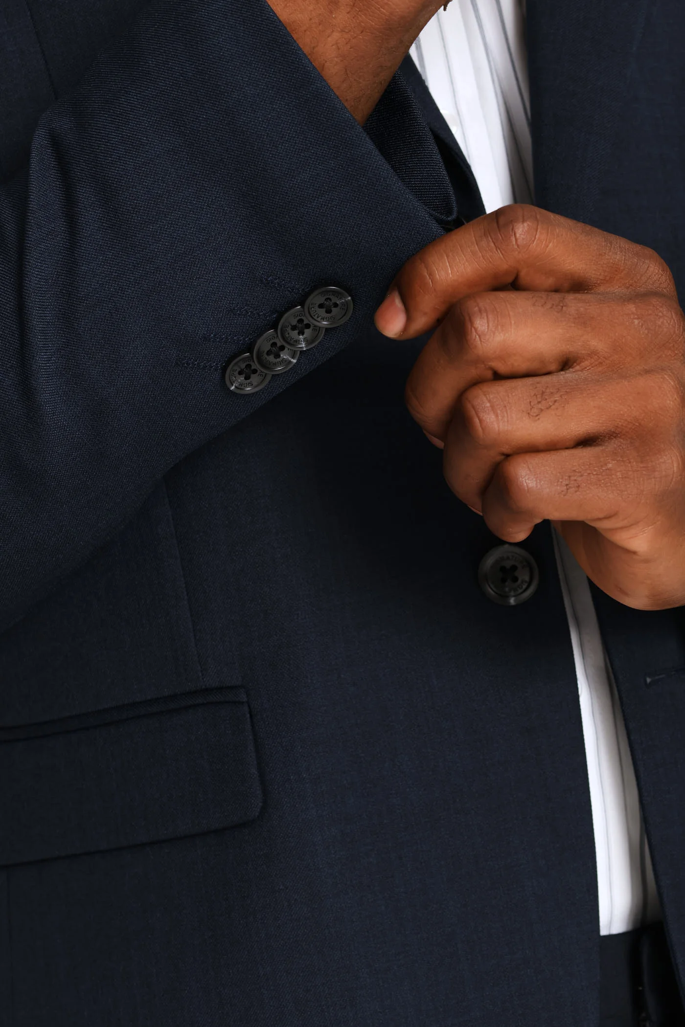 Slim Fit Essential Suit Jacket - Navy - Image 2