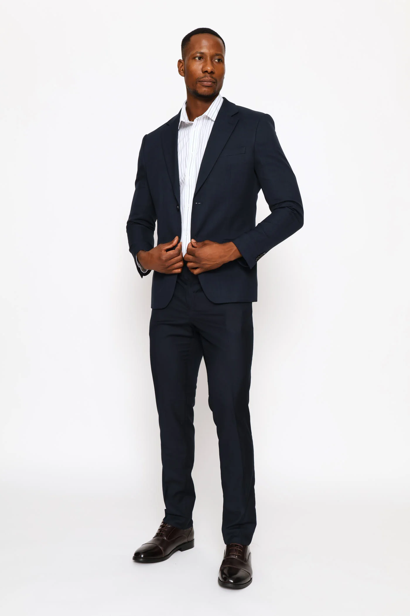 Slim Fit Essential Suit Jacket - Navy - Image 6