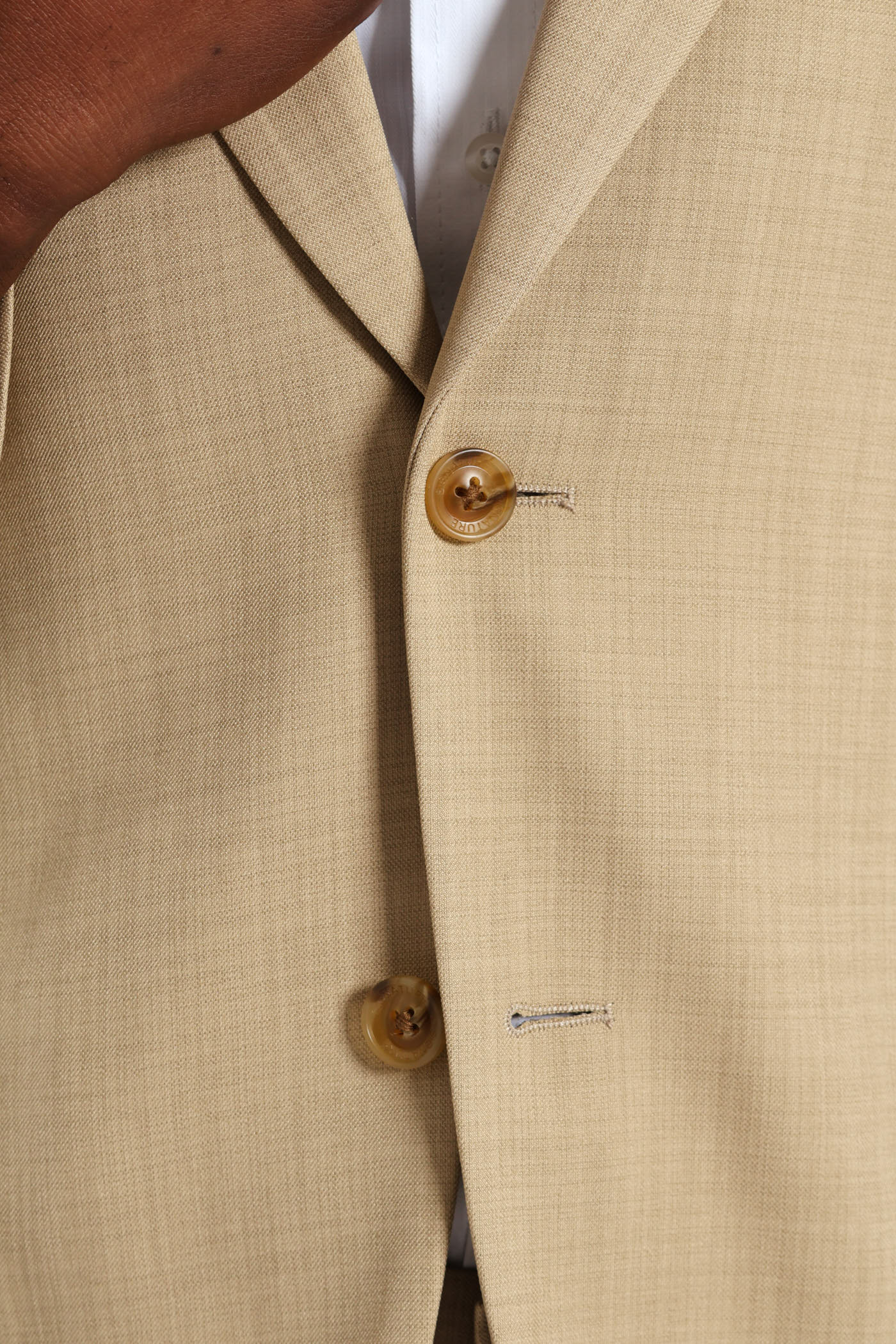 Slim Fit Essential Suit Jacket - Tan - Image 6