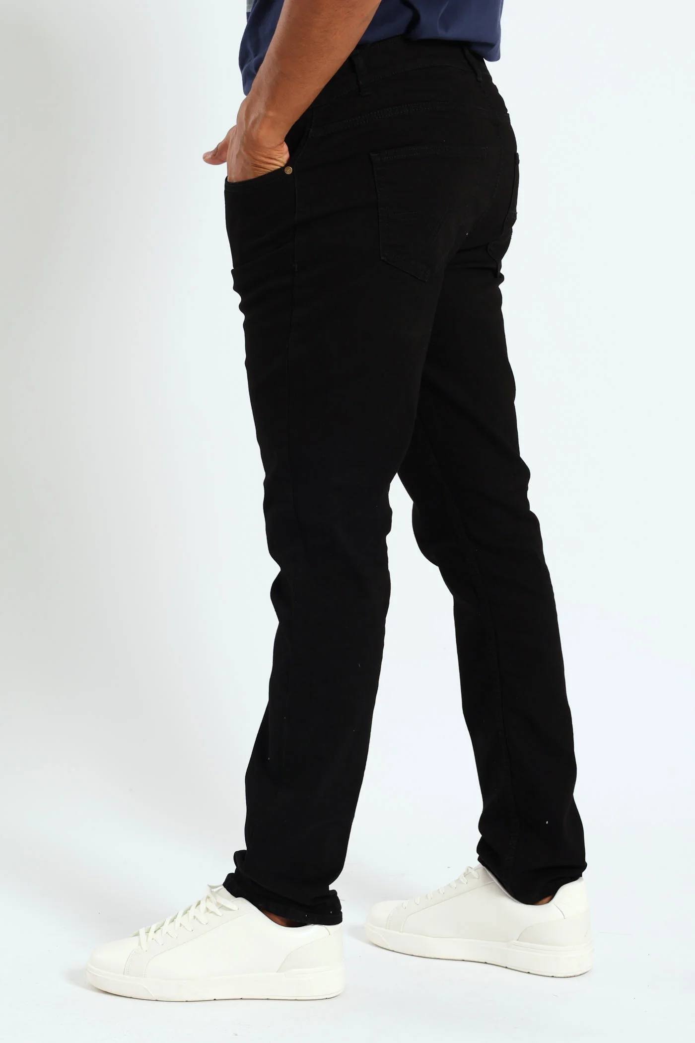Slim Fit Denim Jeans - Black - Image 2